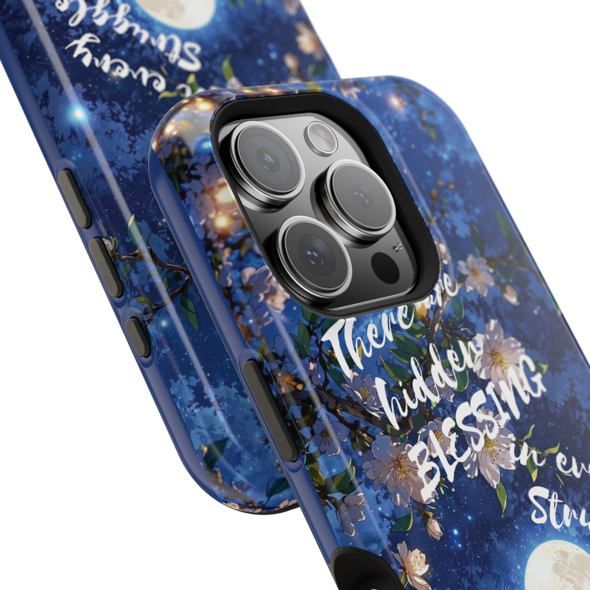 “Moonlit Blessing” Magnetic Phone Cases (Quote)