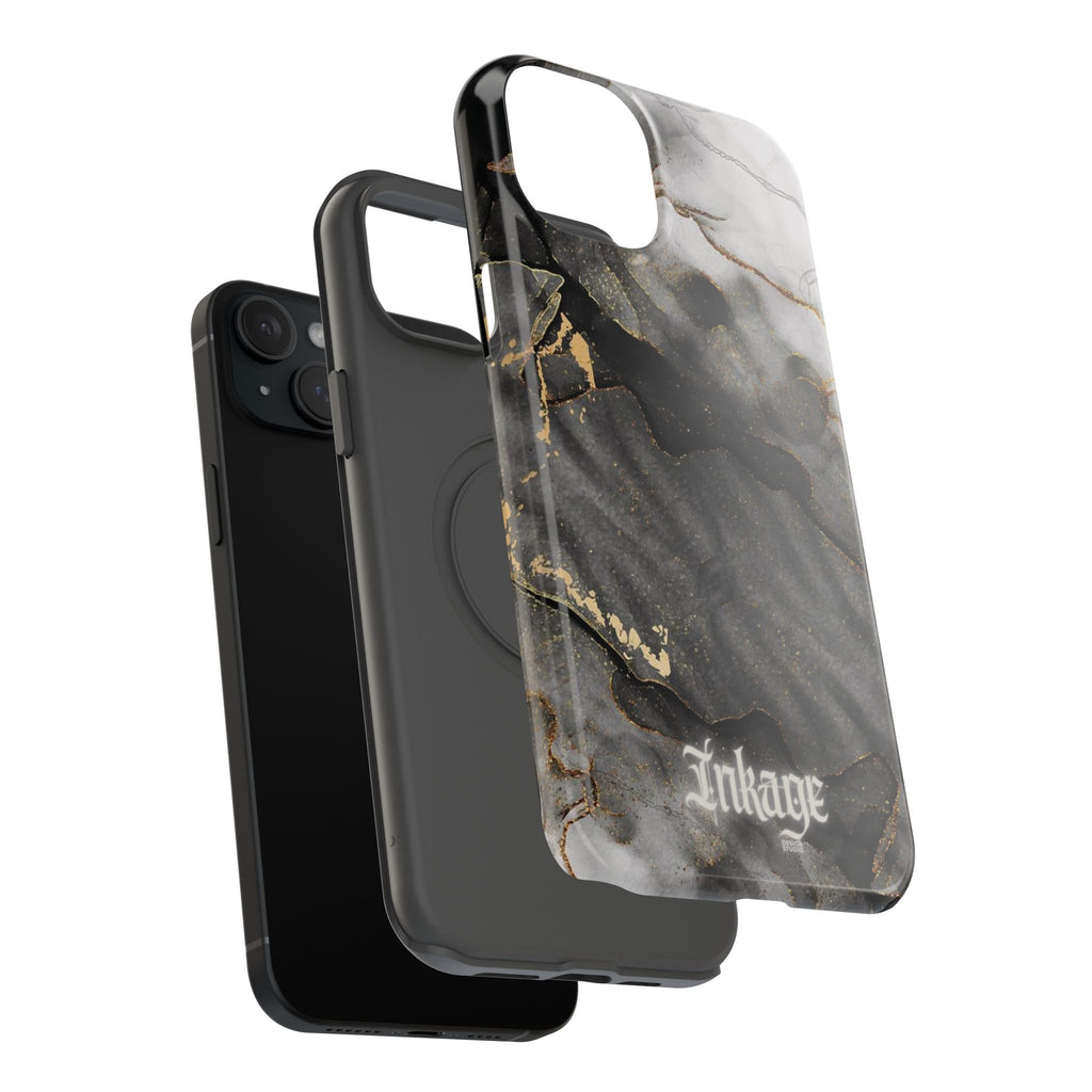 White Noir Marble Gold Foil Magnetic Phone Cases