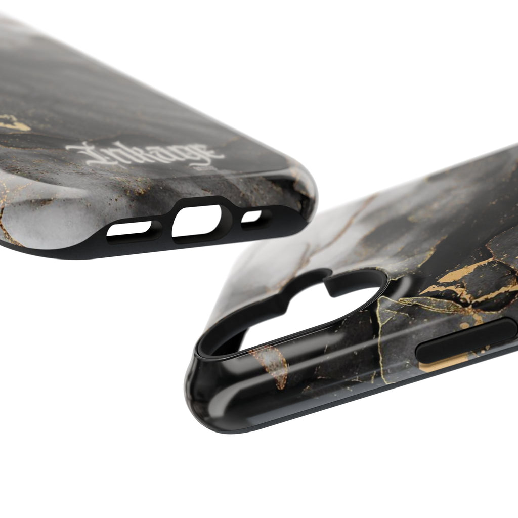 White Noir Marble Gold Foil Magnetic Phone Cases