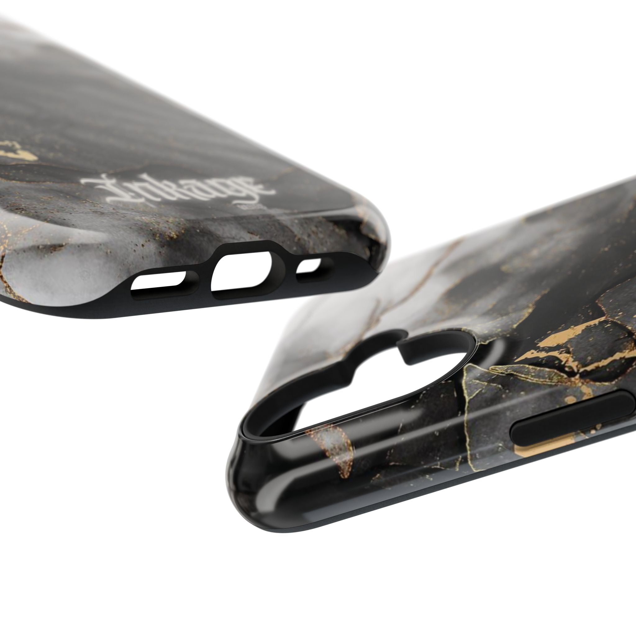 White Noir Marble Gold Foil Magnetic Phone Cases