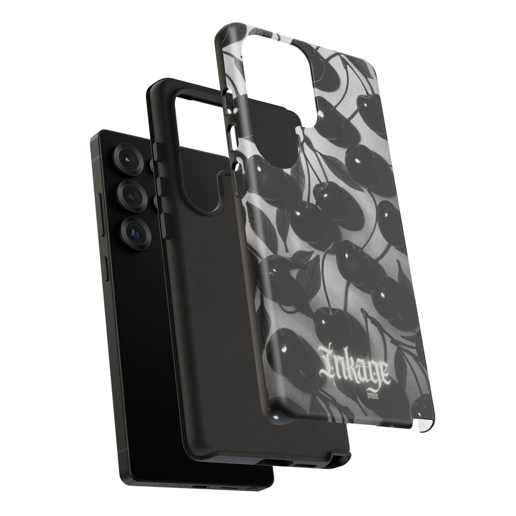 Black Cherry Print Tough Phone Cases (Minimal)