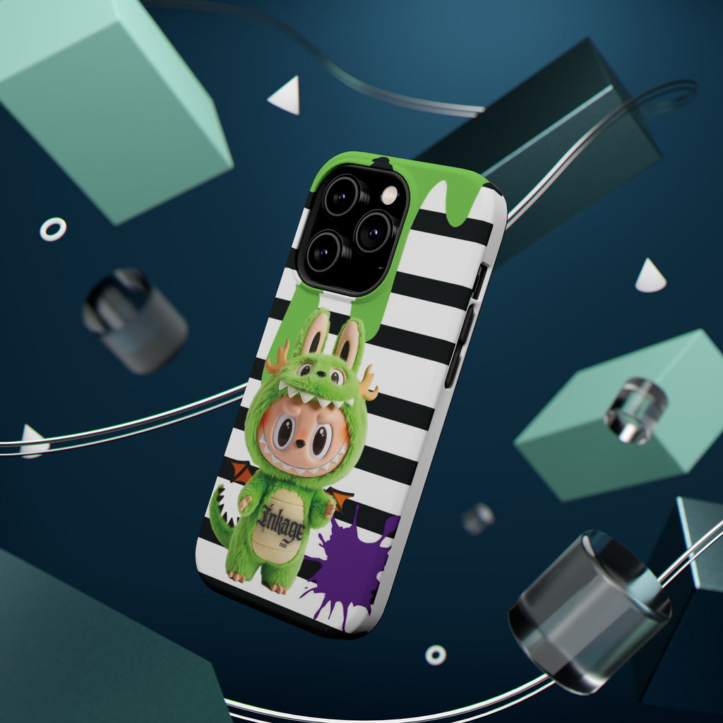 Greenie Labubu Spooky Magnetic Phone Case (Animation)