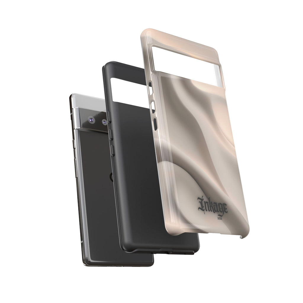 Beige Wavy Flow Tough Phone Case (Minimal)