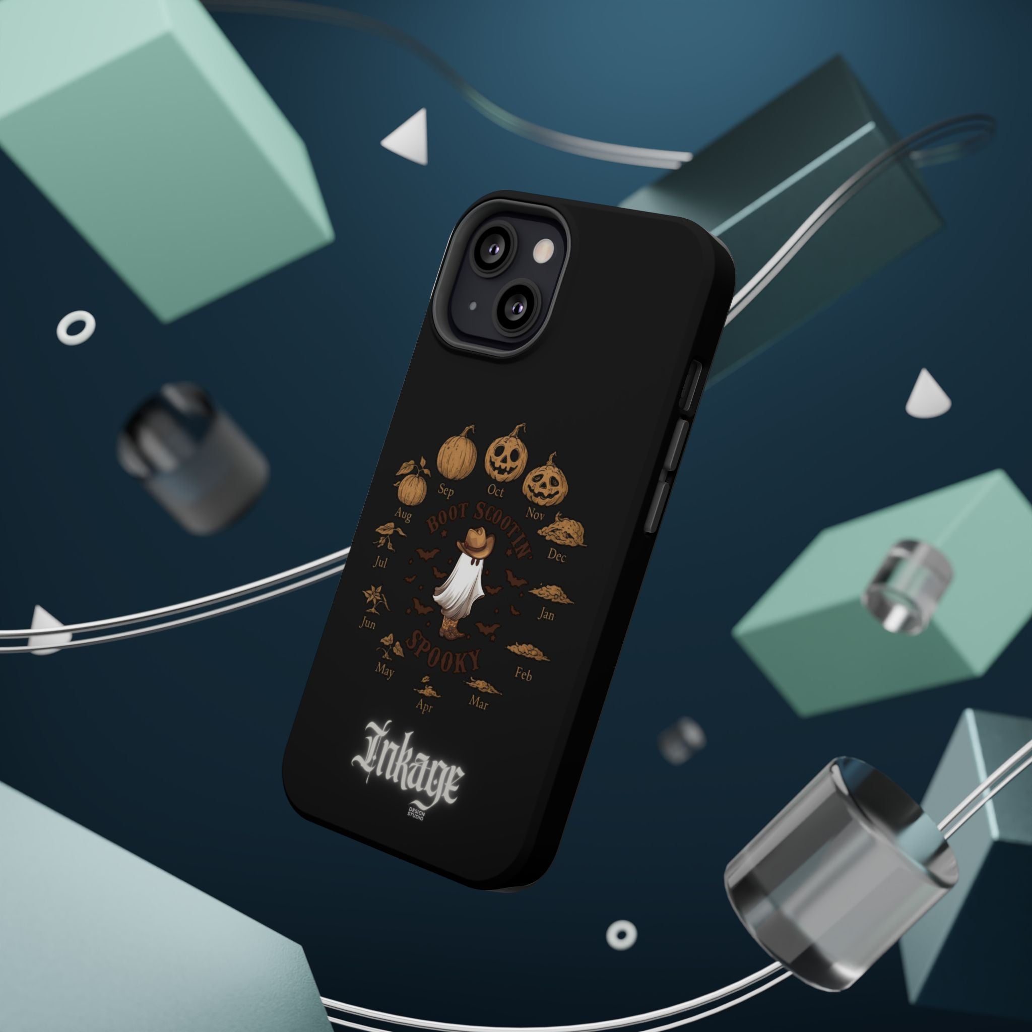 Spooky Boot Halloween Pumpkin Magnetic Phone Case (Season)