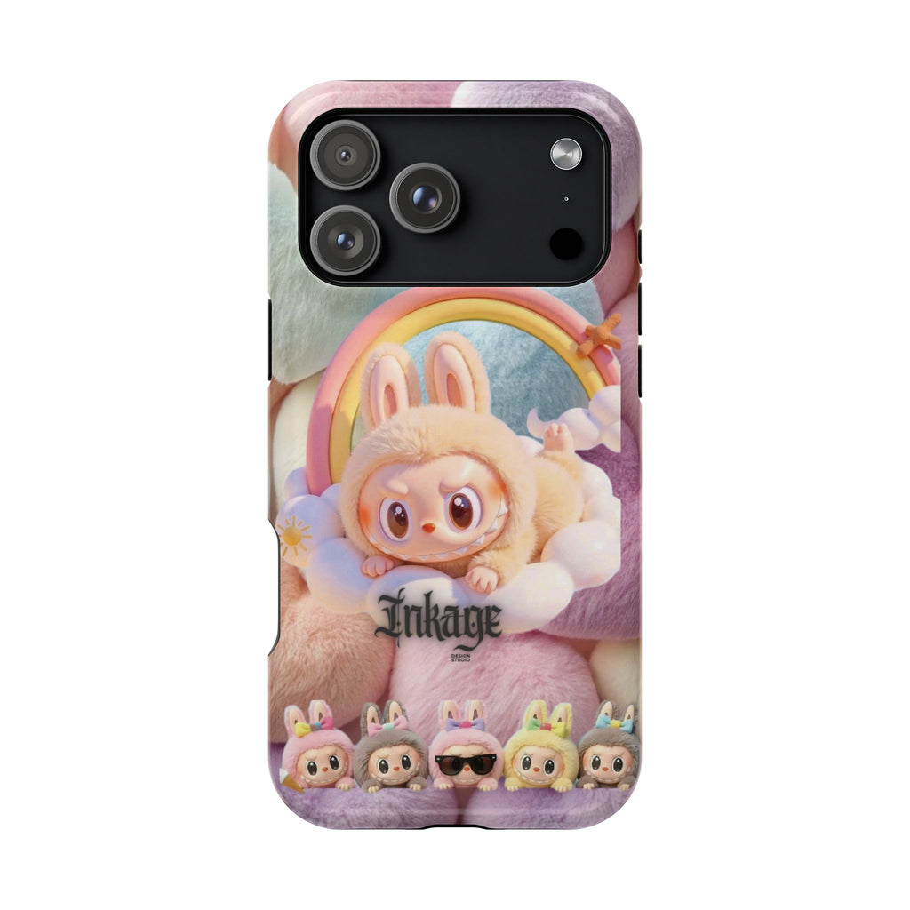 Pastel Rainbow Labubu Magnetic Phone Cases(Animation)