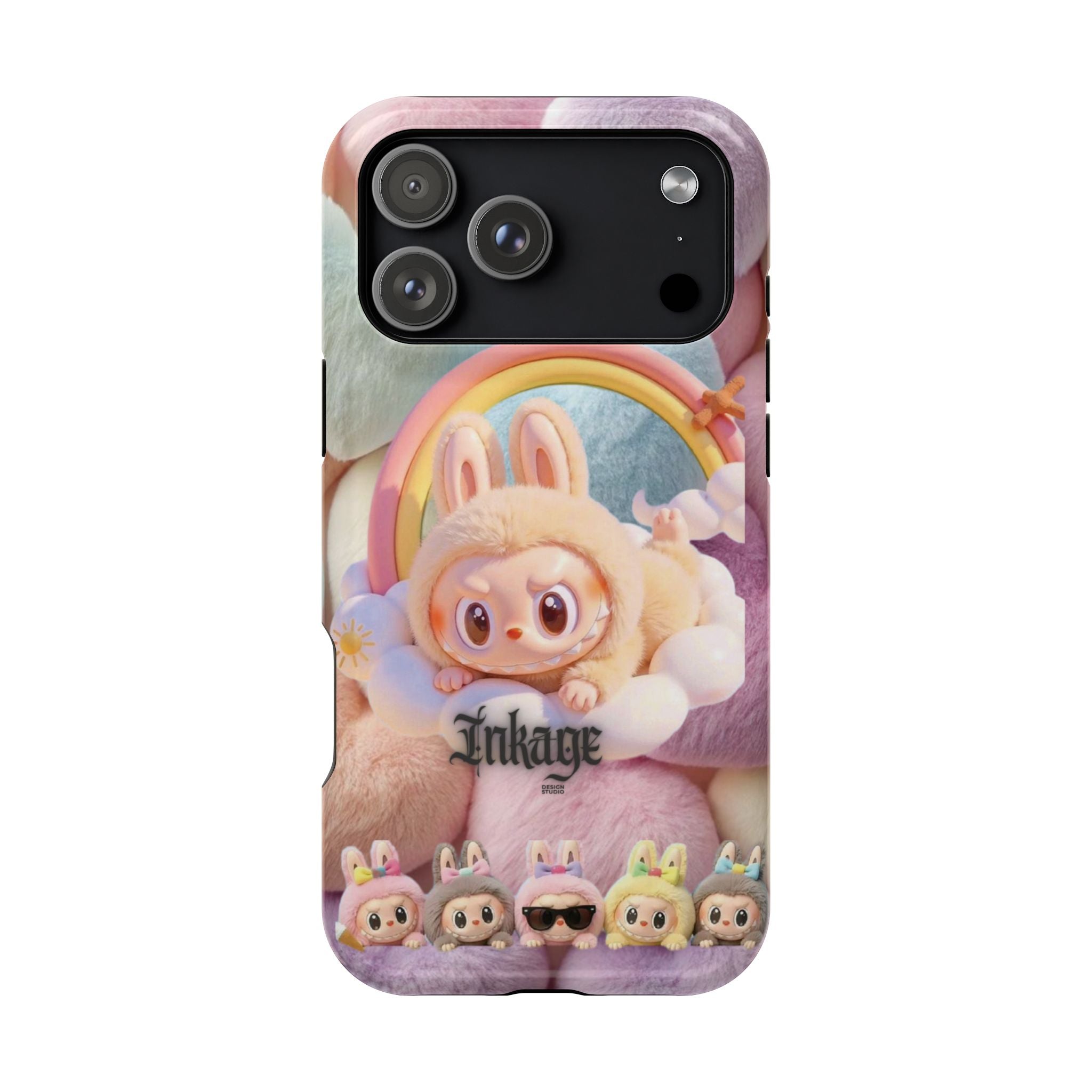 Pastel Rainbow Labubu Magnetic Phone Cases(Animation)