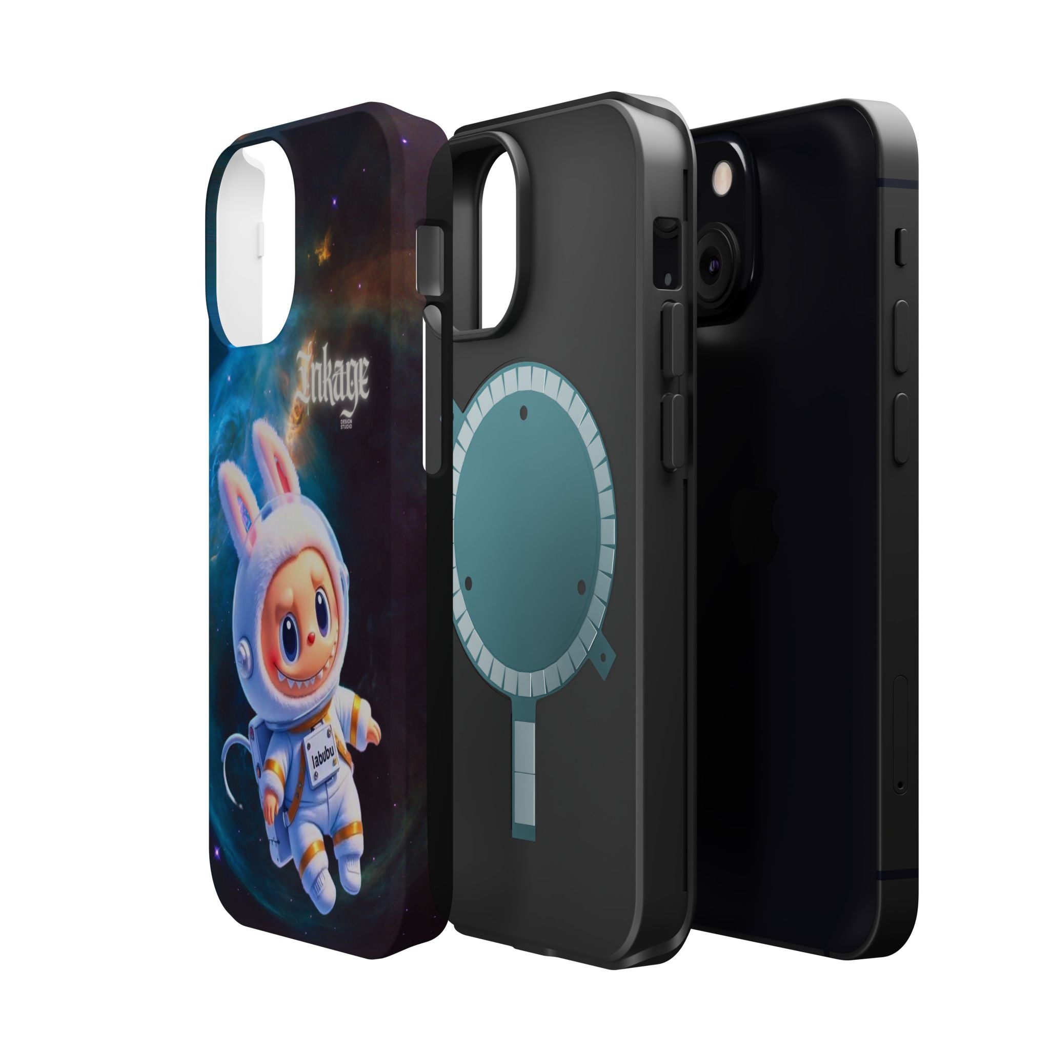 Labubu Astronaut Magnetic Phone Cases (Animation)