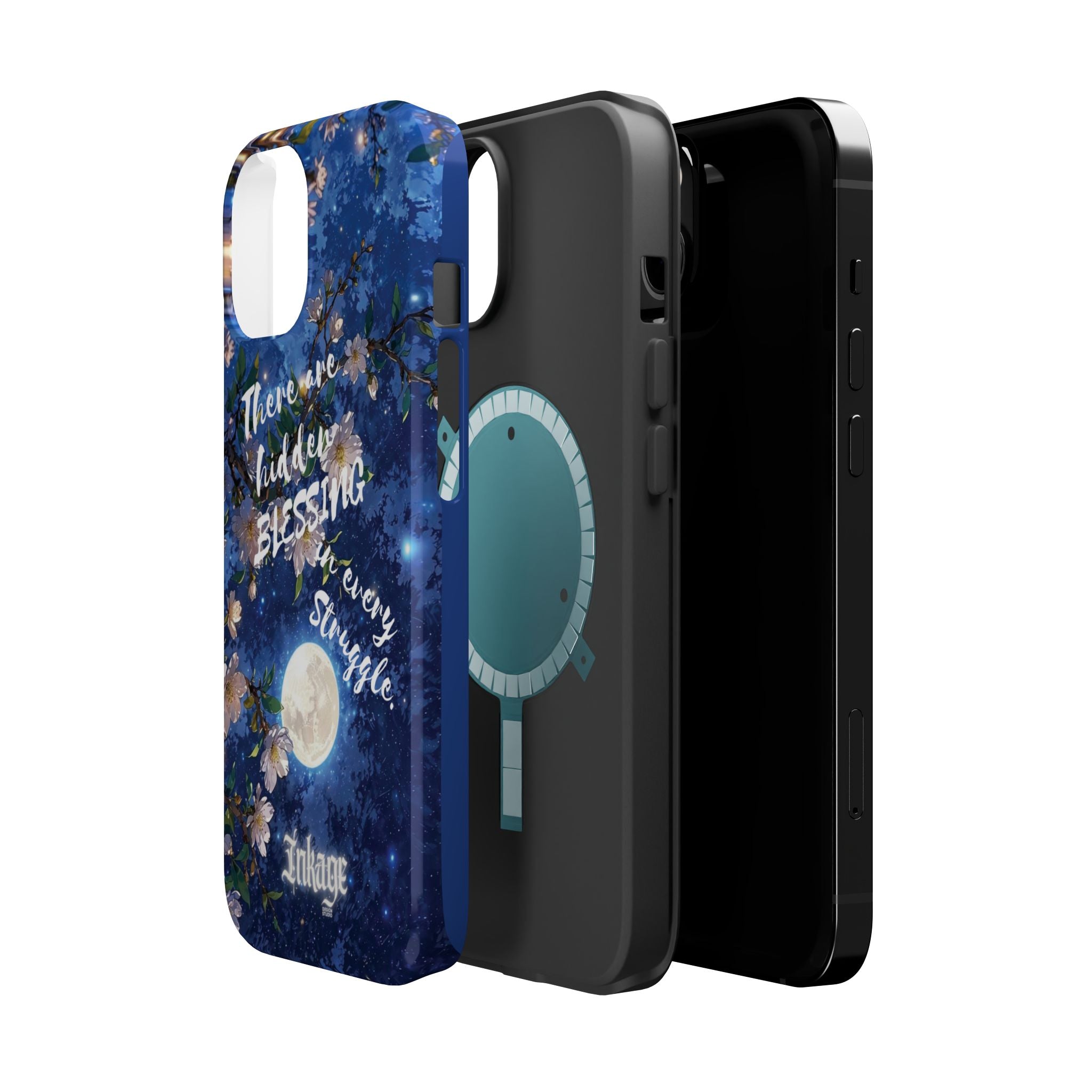 “Moonlit Blessing” Magnetic Phone Cases (Quote)
