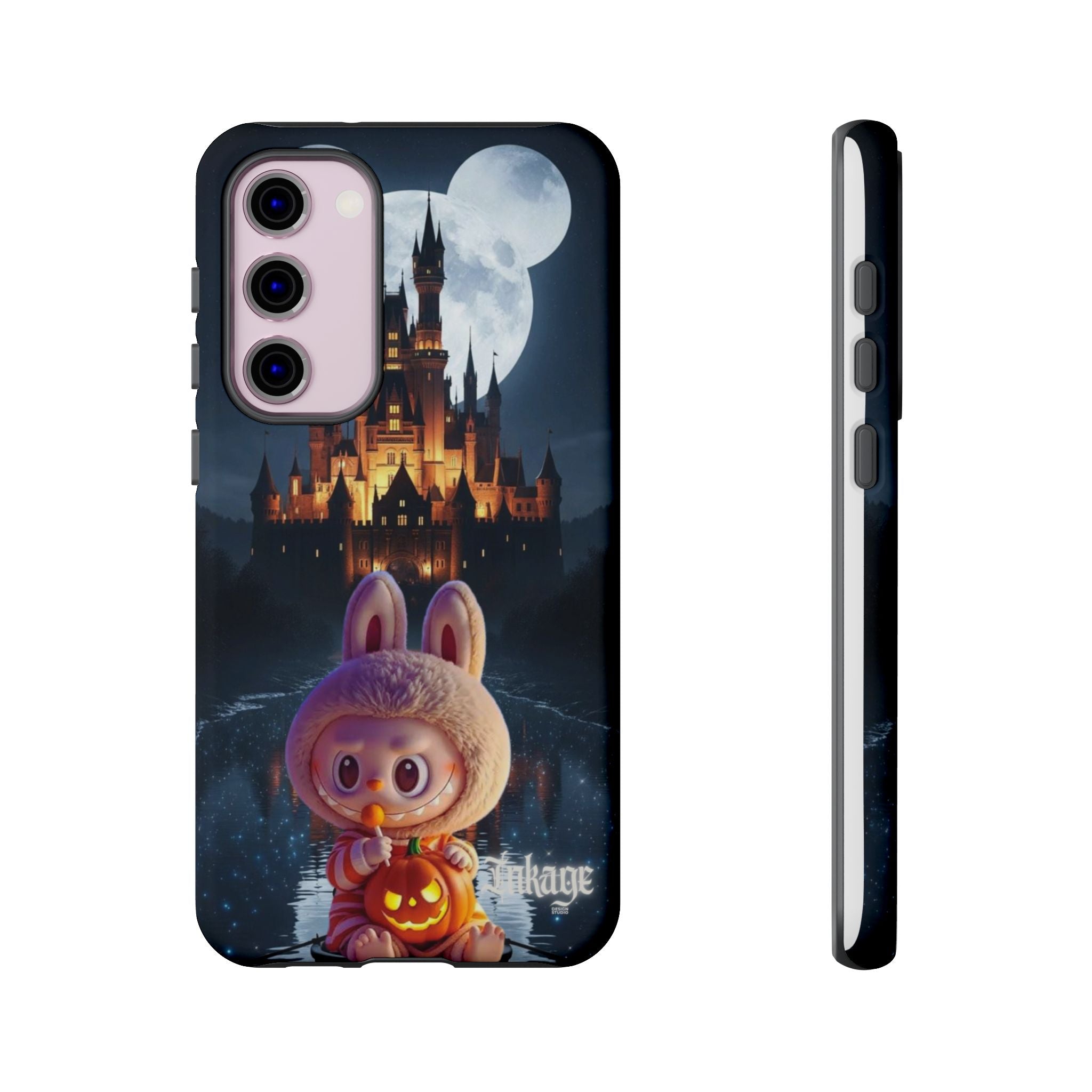 Labubu Halloween On Disney Boat Tough Phone Cases (Season, Animation)