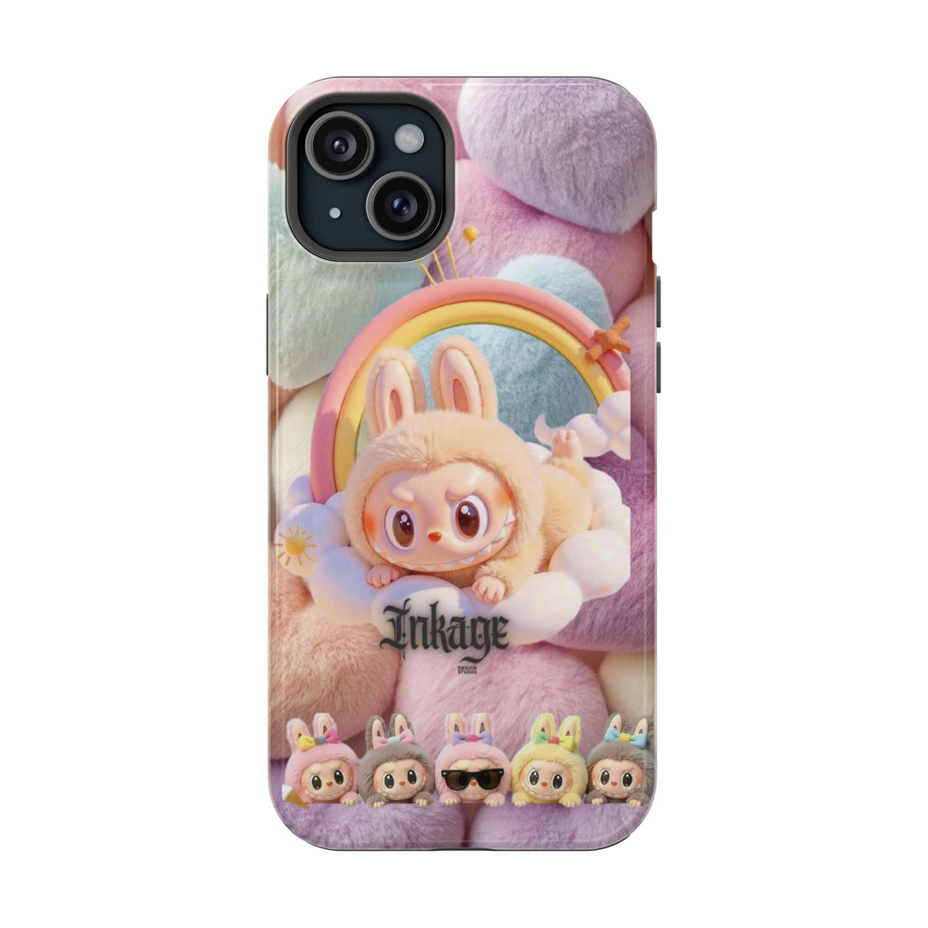 Pastel Rainbow Labubu Magnetic Phone Cases(Animation)