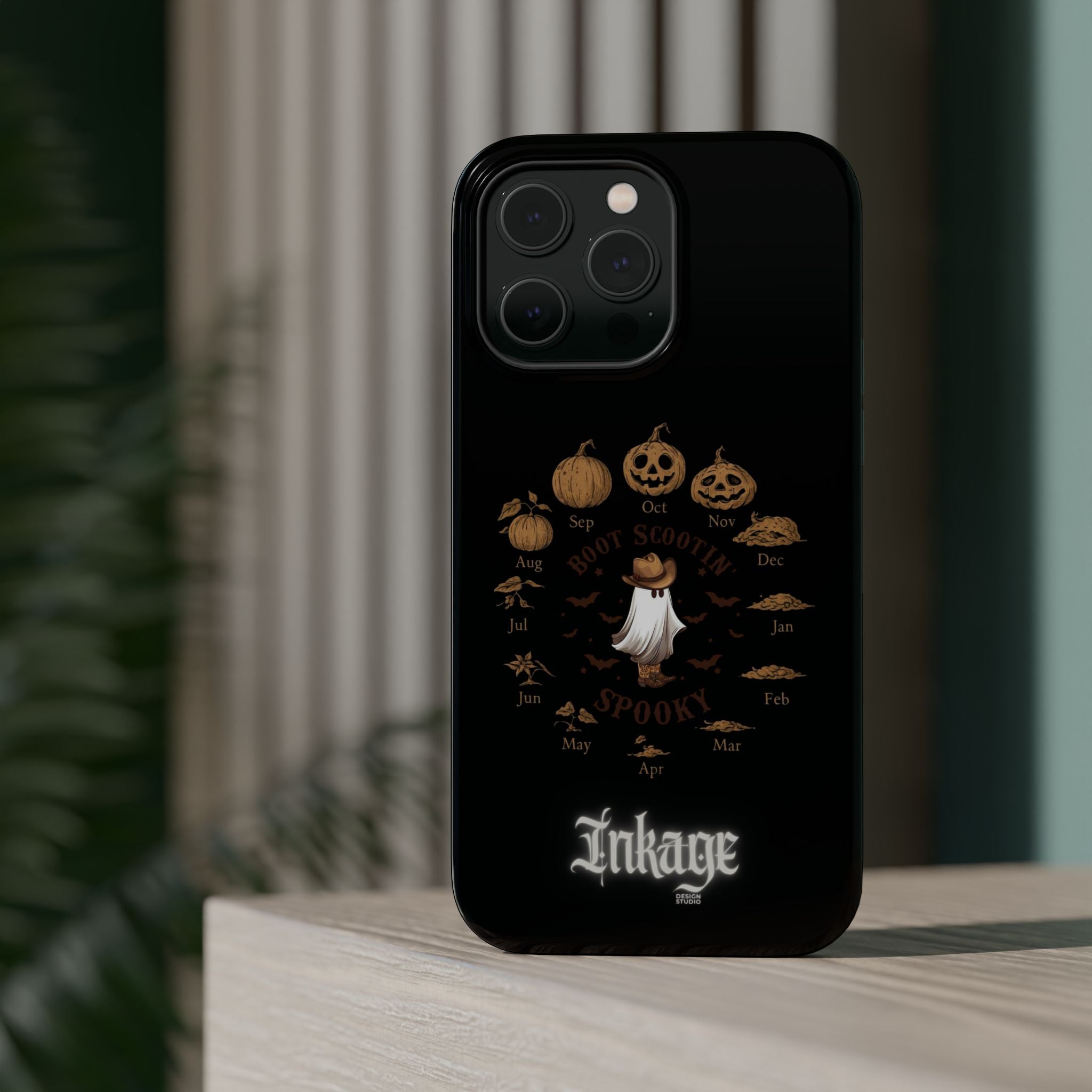 Spooky Boot Halloween Pumpkin Magnetic Phone Case (Season)