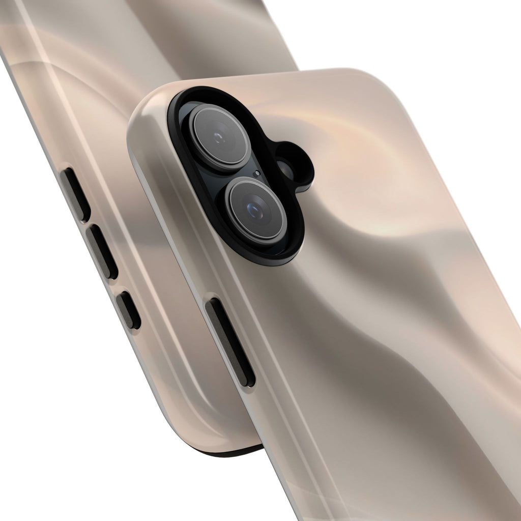 Beige Wavy Flow Tough Phone Case (Minimal)