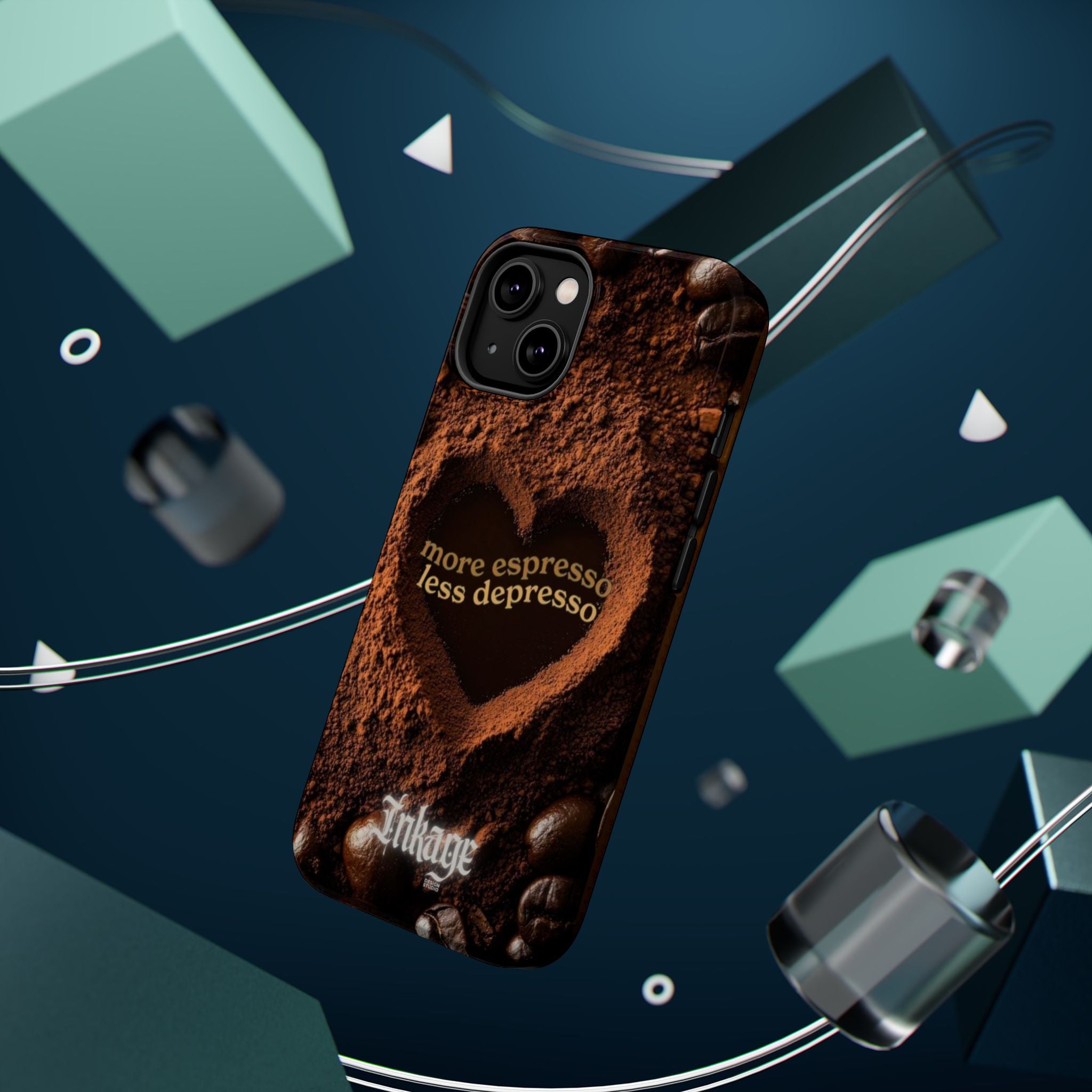 "More Espresso Less Depresso" Quote Magnetic Phone Cases