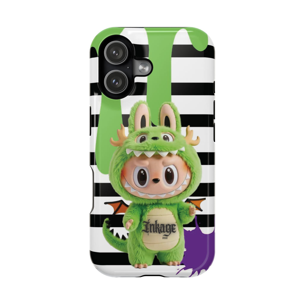 Greenie Labubu Spooky Magnetic Phone Case (Animation)