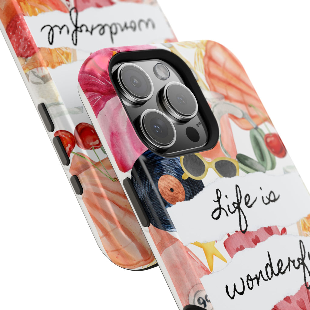 "Life is Wonderful" Quote Magnetic Phone Cases