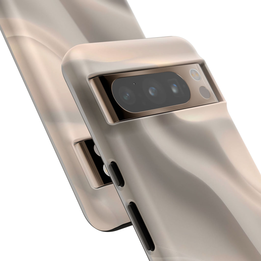Beige Wavy Flow Tough Phone Case (Minimal)