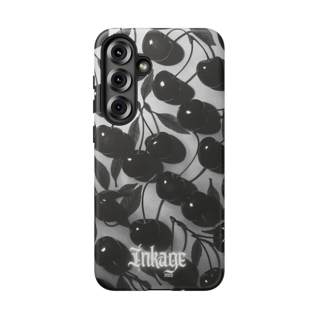 Black Cherry Print Tough Phone Cases (Minimal)