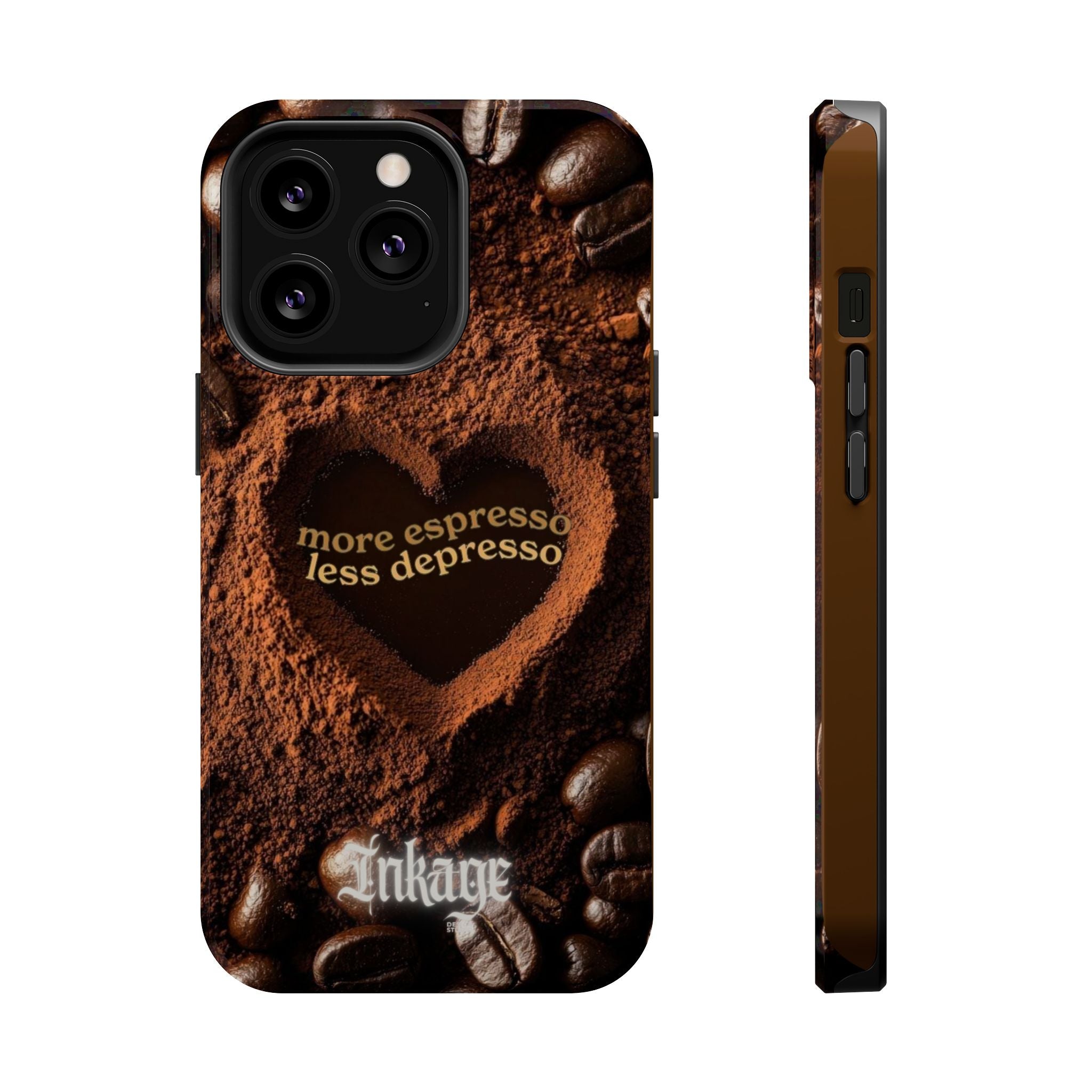"More Espresso Less Depresso" Magnetic Phone Cases (Quote)