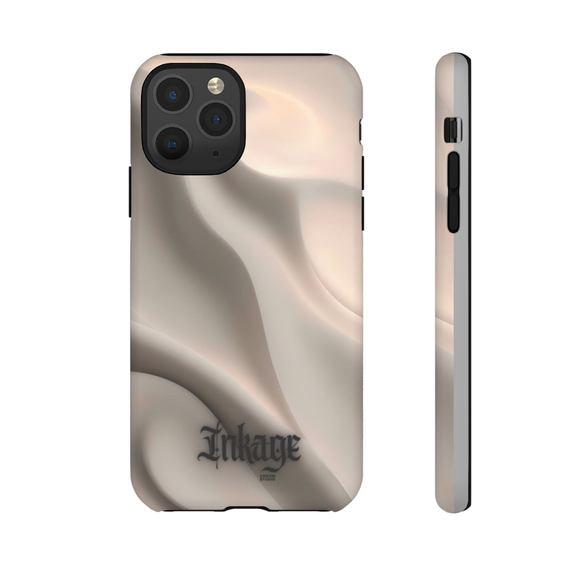 Beige Wavy Flow Tough Phone Case (Minimal)