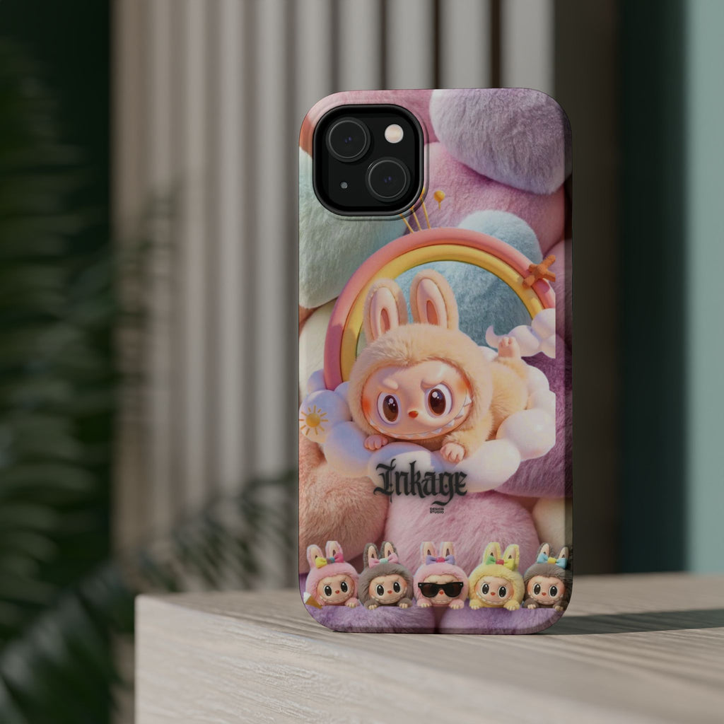 Pastel Rainbow Labubu Magnetic Phone Cases(Animation)