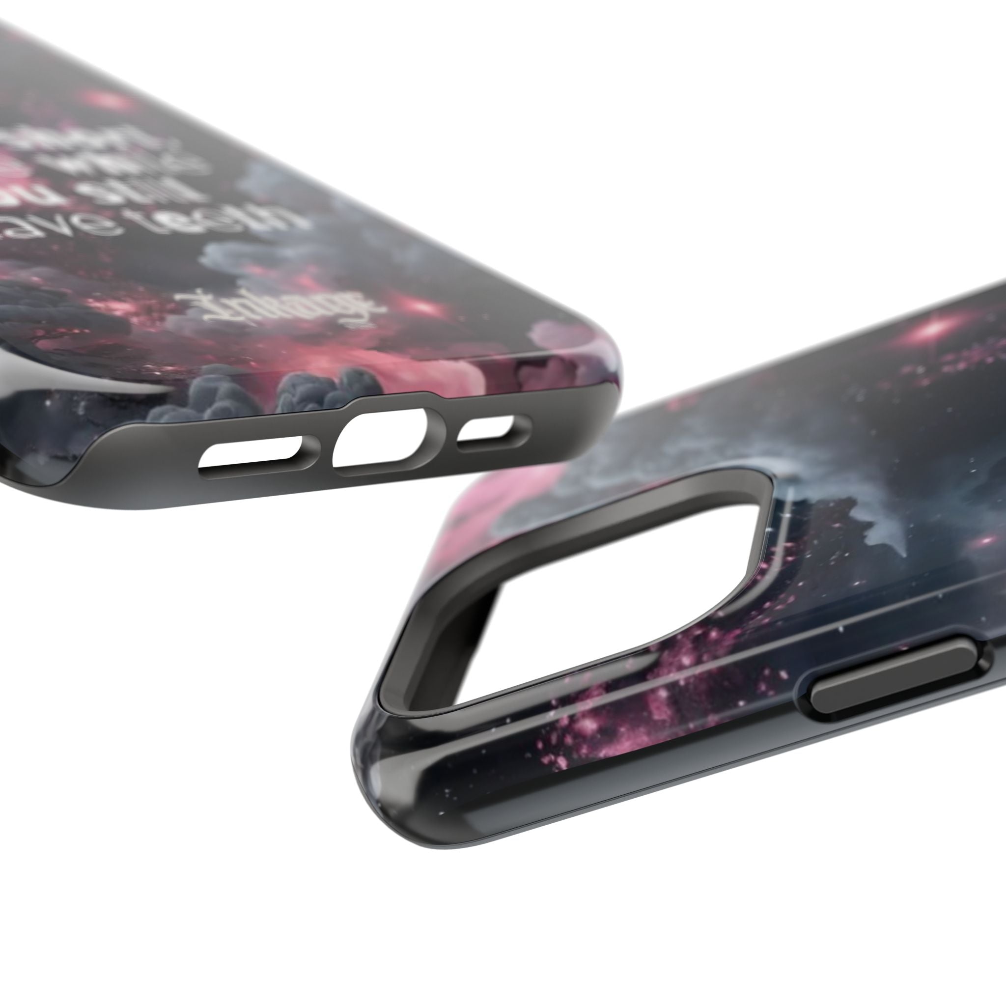“Life is Short, Smile While You Still Have Teeth” Magnetic Phone Cases (Quote)