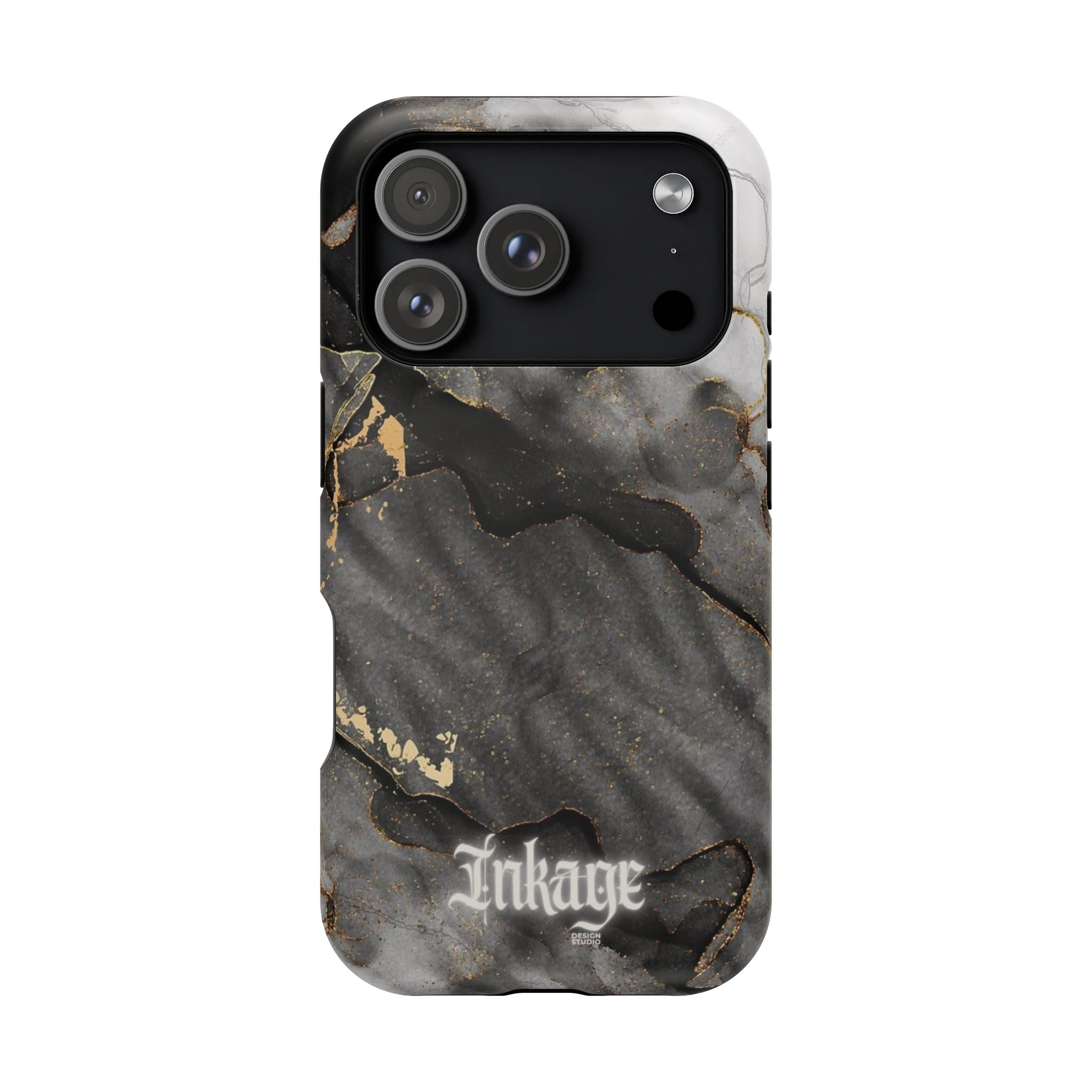 White Noir Marble Gold Foil Magnetic Phone Cases