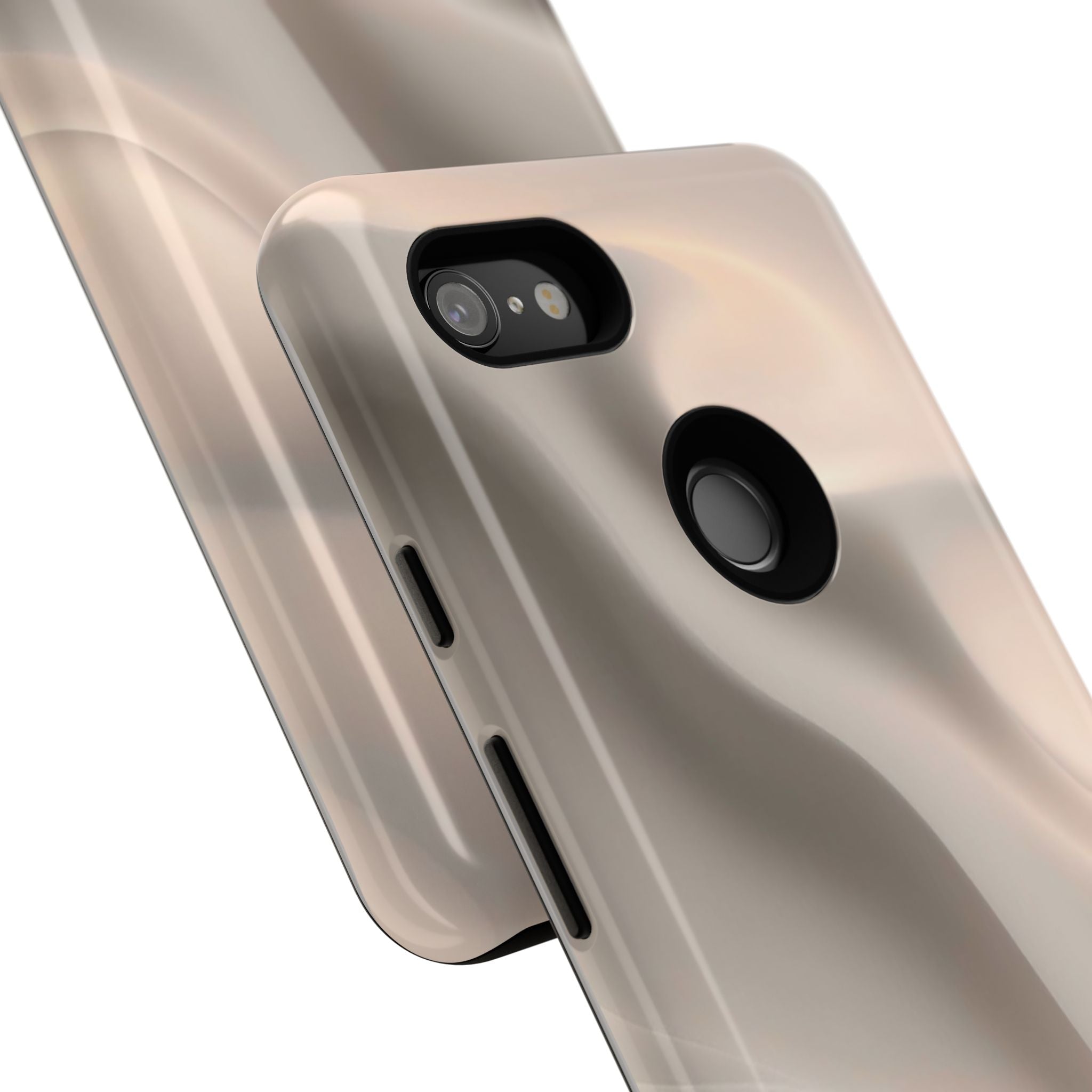 Beige Wavy Flow Tough Phone Case (Minimal)