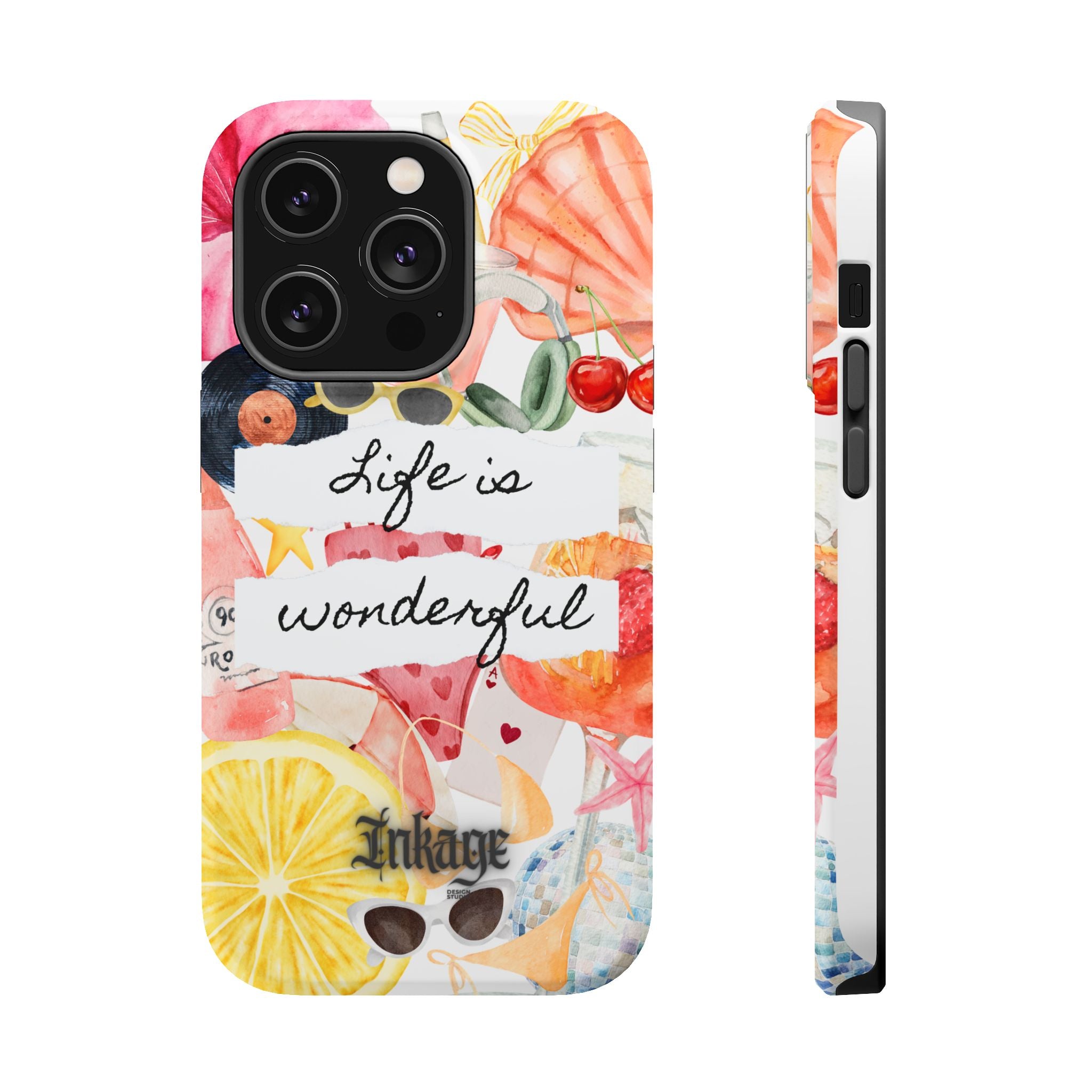 "Life is Wonderful" Quote Magnetic Phone Cases (Quote)