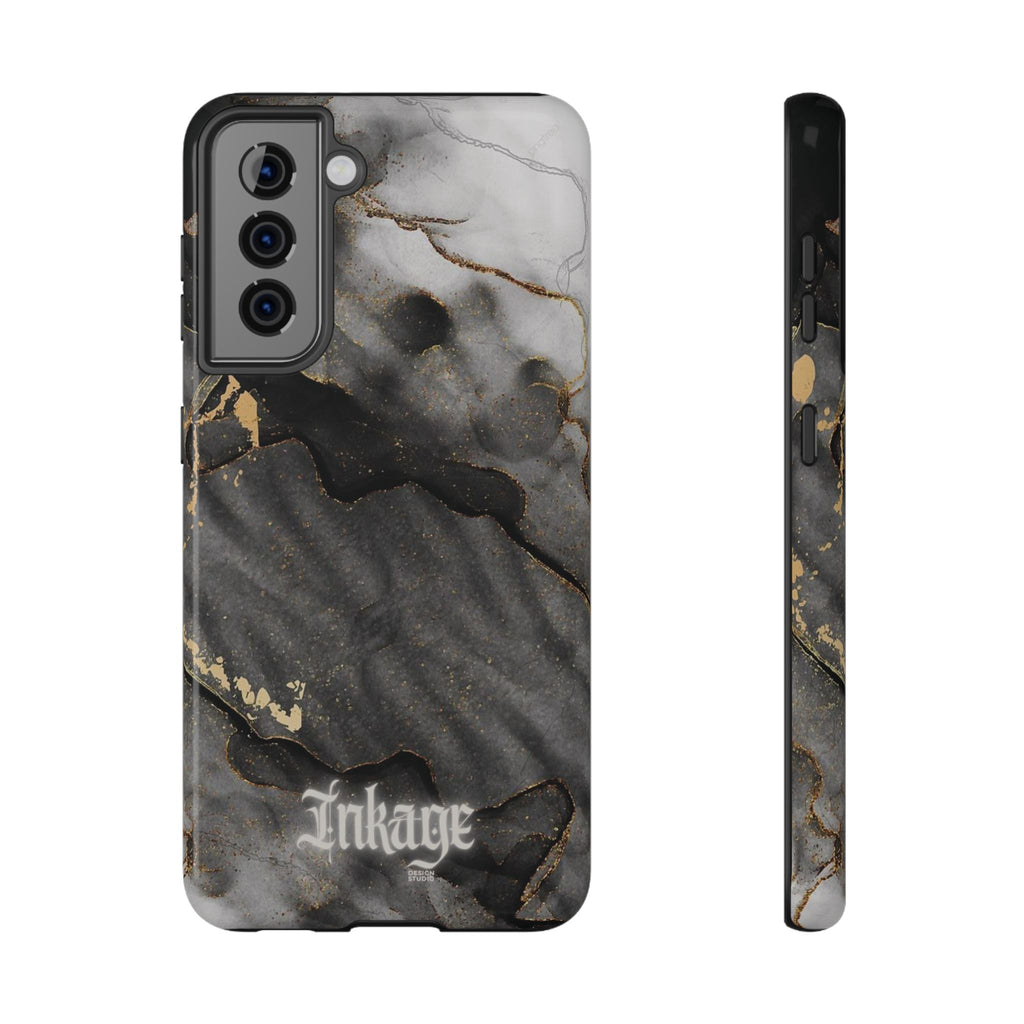 White Noir Marble Gold Foil Magnetic Phone Cases