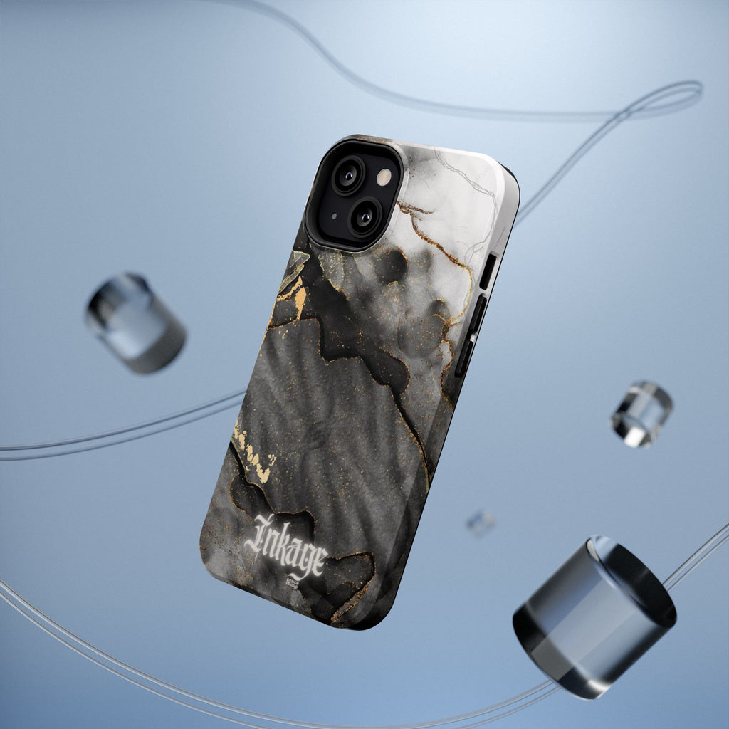 White Noir Marble Gold Foil Magnetic Phone Cases