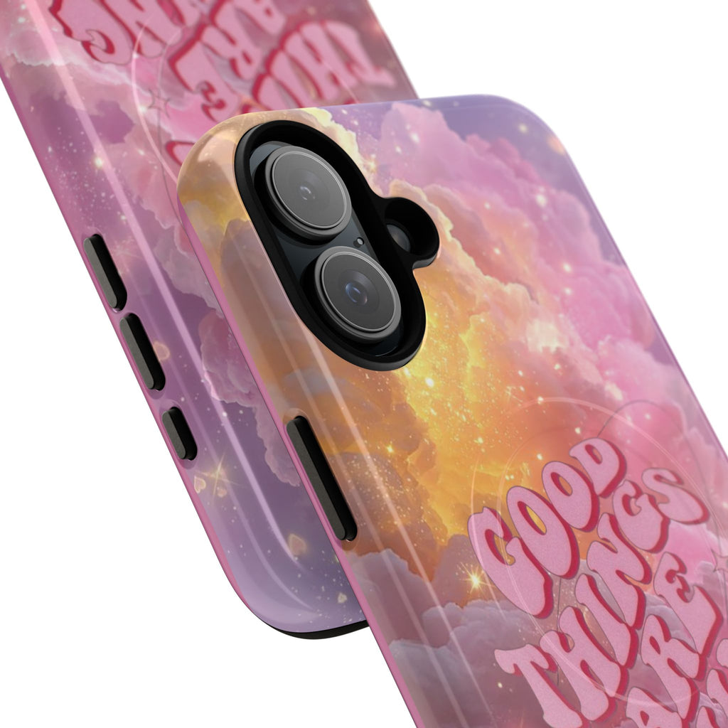 "Good Things Are Coming" with Tough Magnetic Phone Cases (Quote)