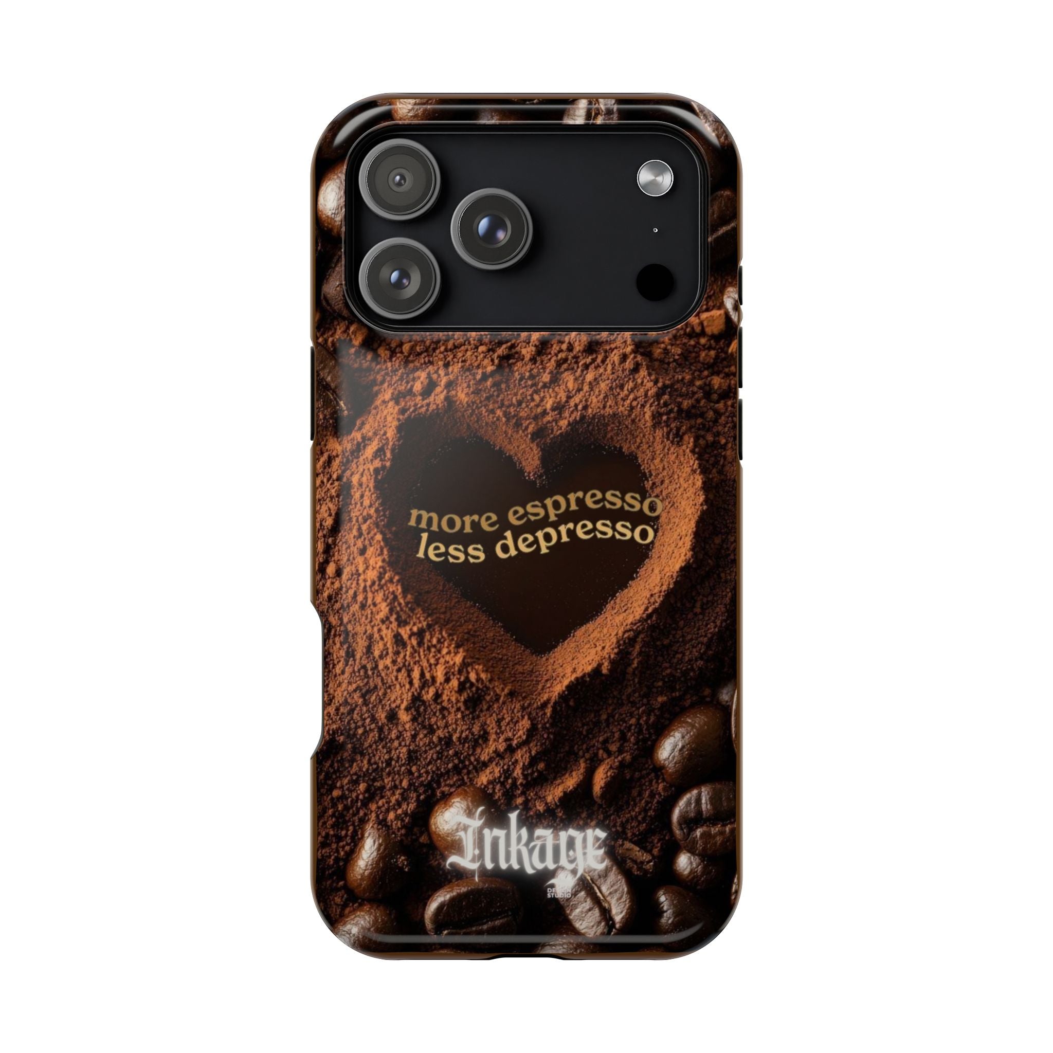 "More Espresso Less Depresso" Magnetic Phone Cases (Quote)