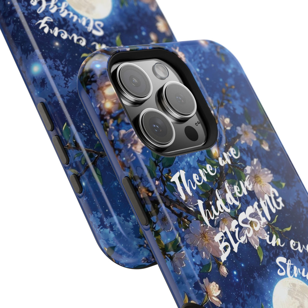 “Moonlit Blessing” Quote Magnetic Phone Cases