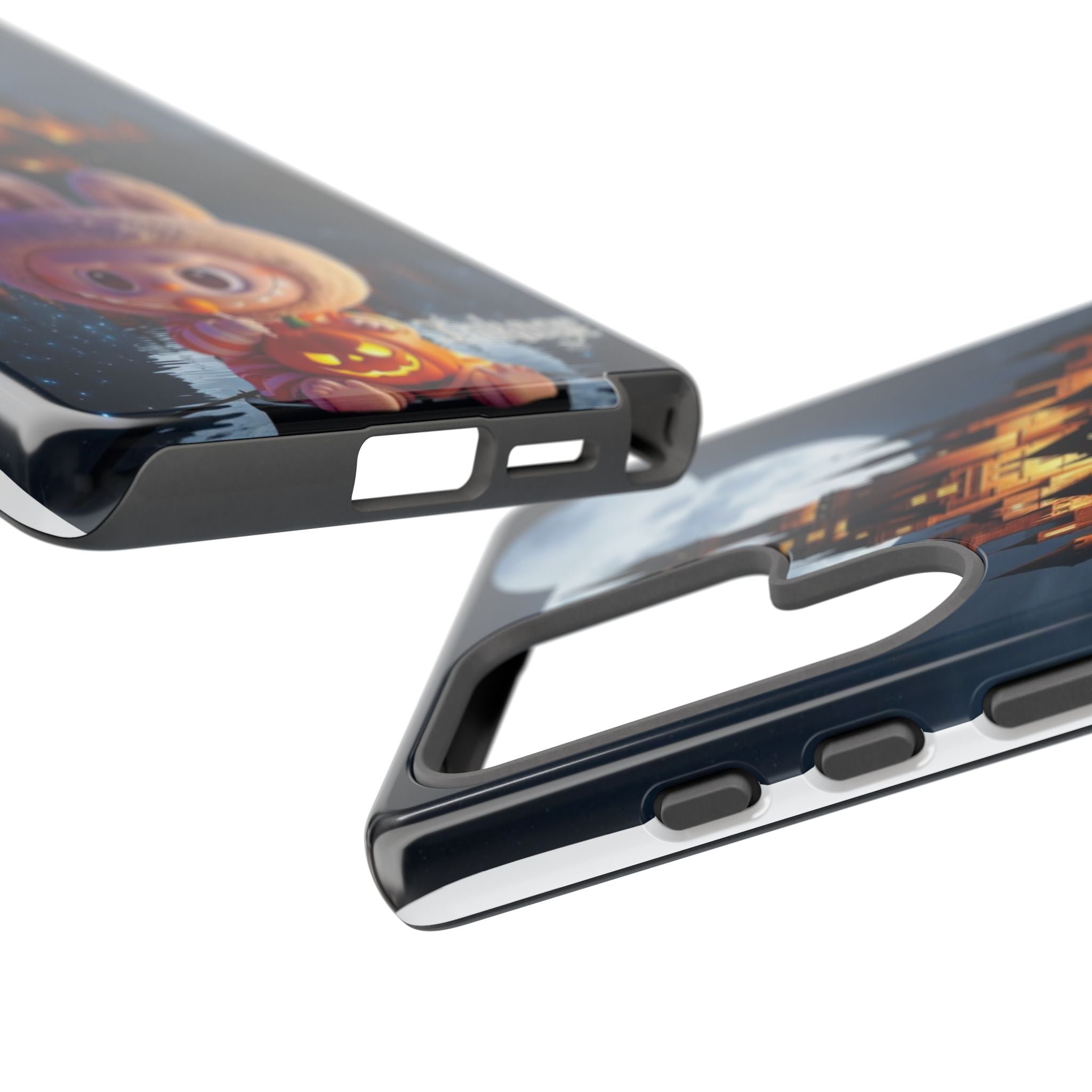 Labubu Halloween On Disney Boat Tough Phone Cases (Season, Animation)