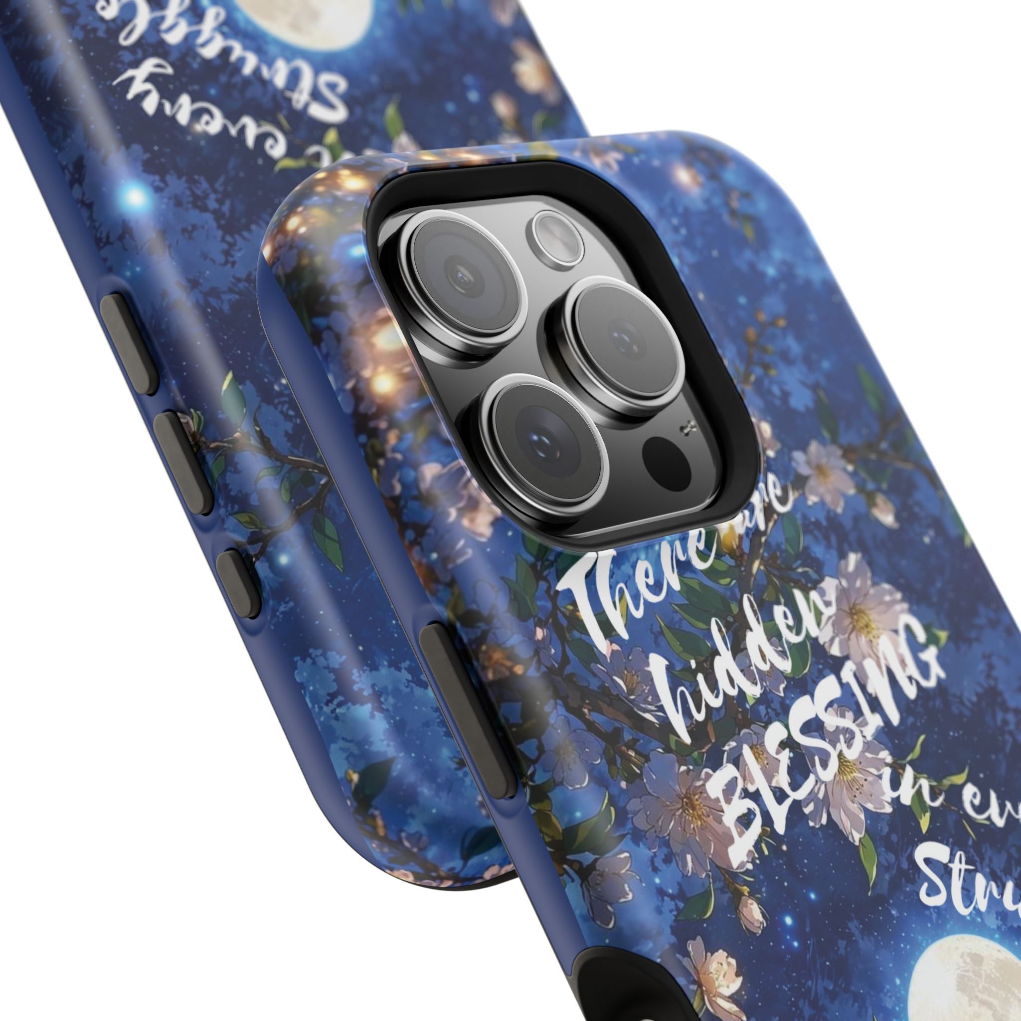 “Moonlit Blessing” Magnetic Phone Cases (Quote)