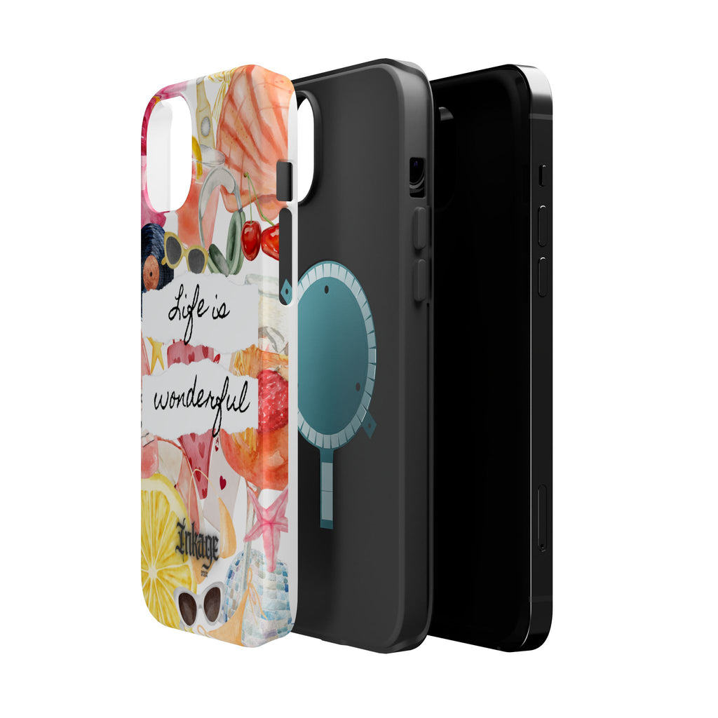 "Life is Wonderful" Quote Magnetic Phone Cases