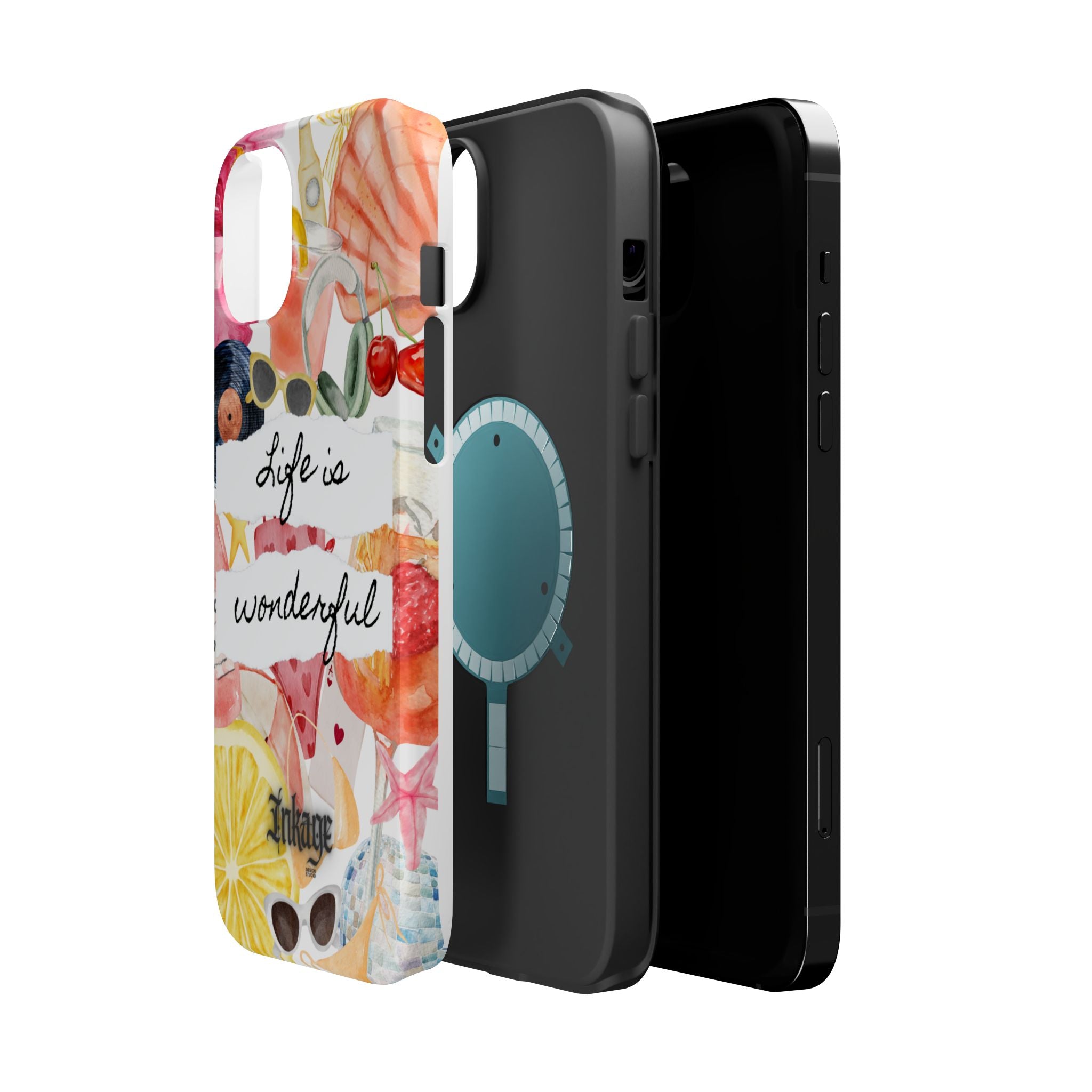 "Life is Wonderful" Quote Magnetic Phone Cases