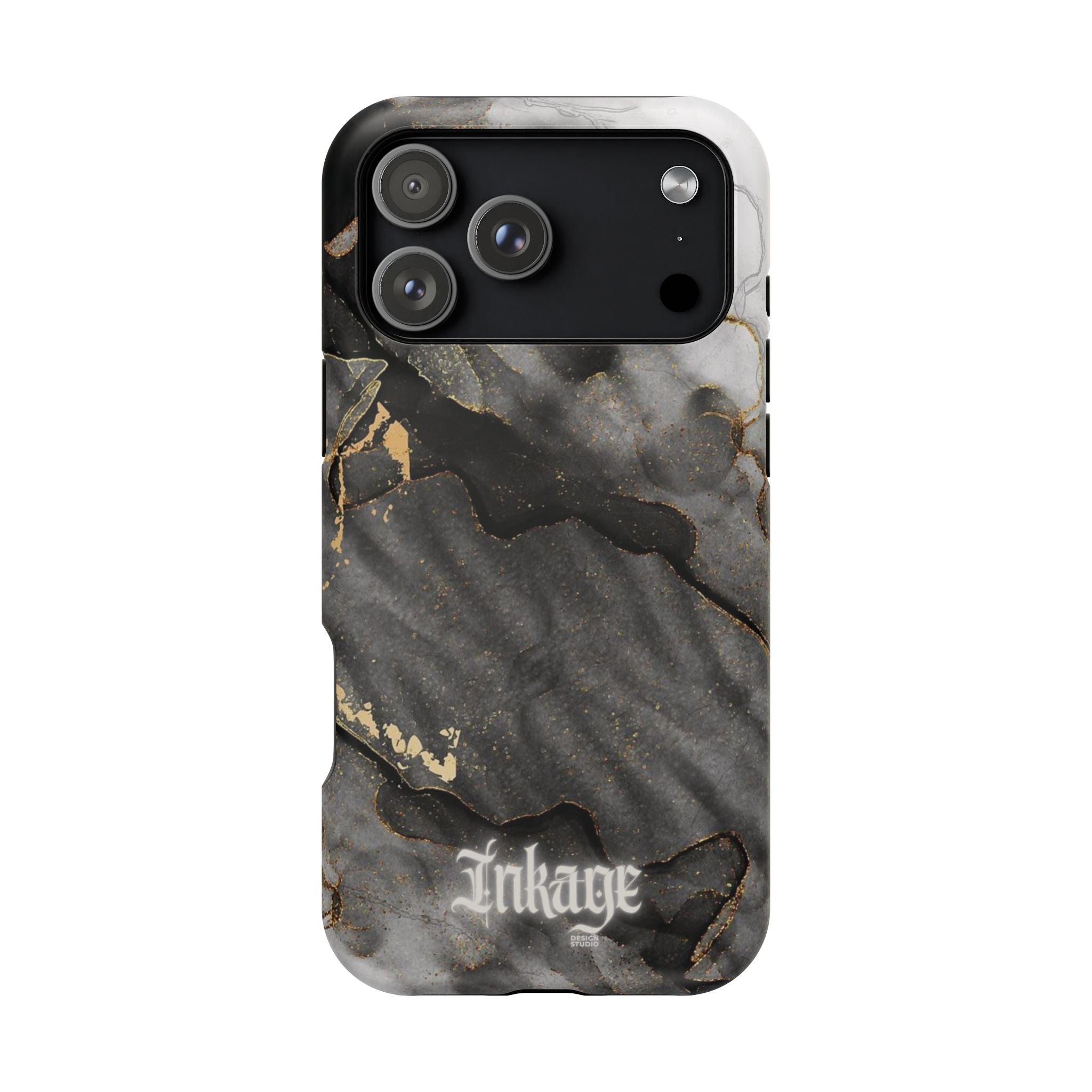 White Noir Marble Gold Foil Magnetic Phone Cases