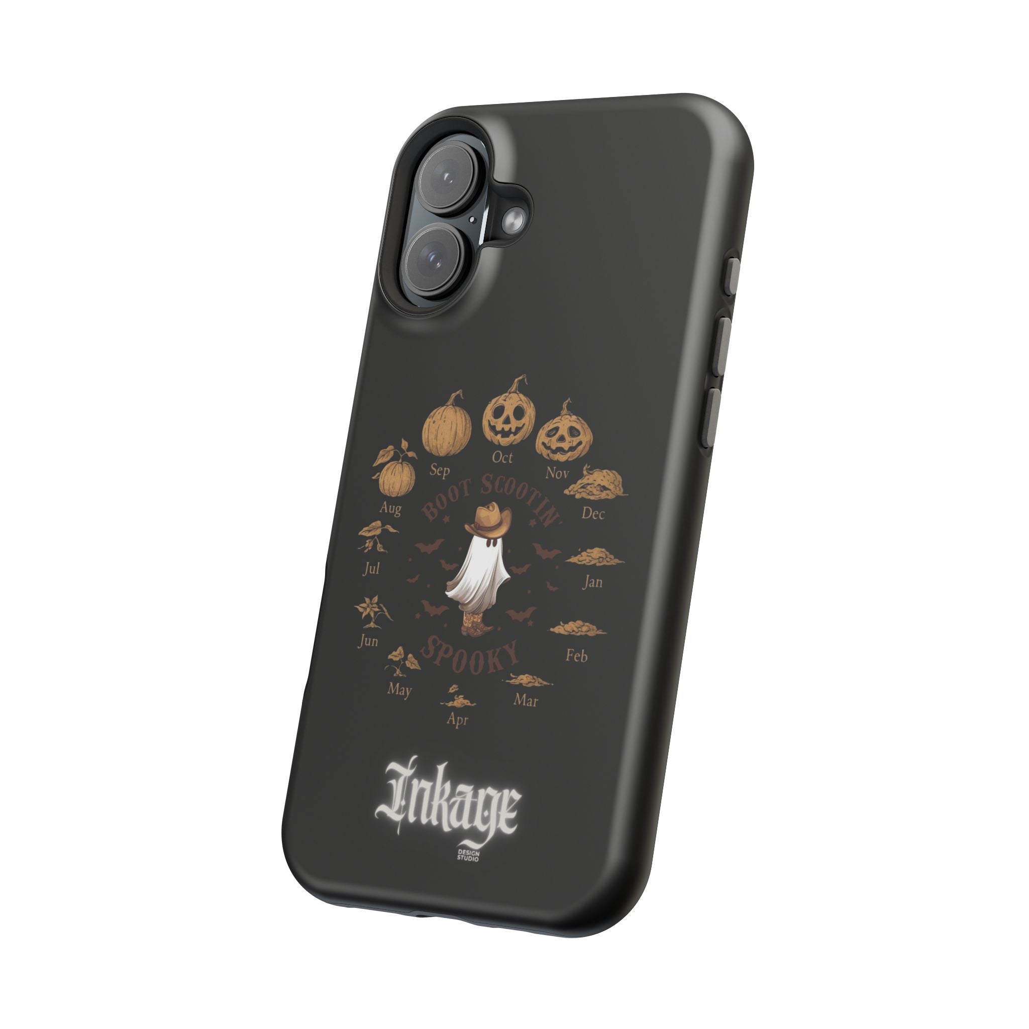 Spooky Boot Halloween Pumpkin Magnetic Phone Case (Season)