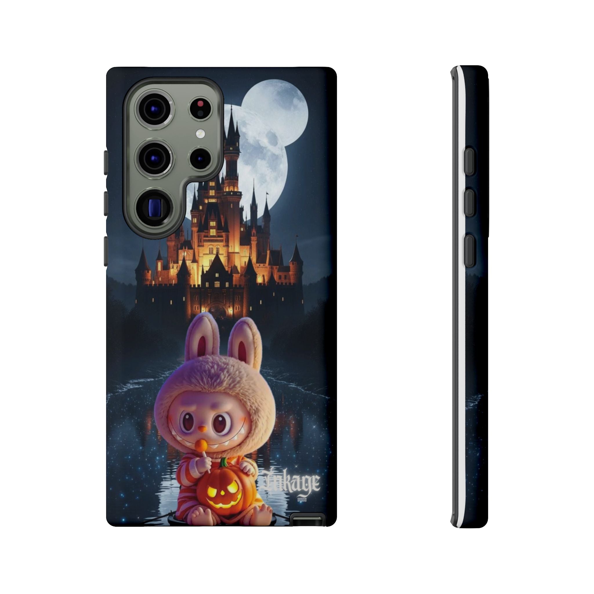 Labubu Halloween On Disney Boat Tough Phone Cases (Season, Animation)