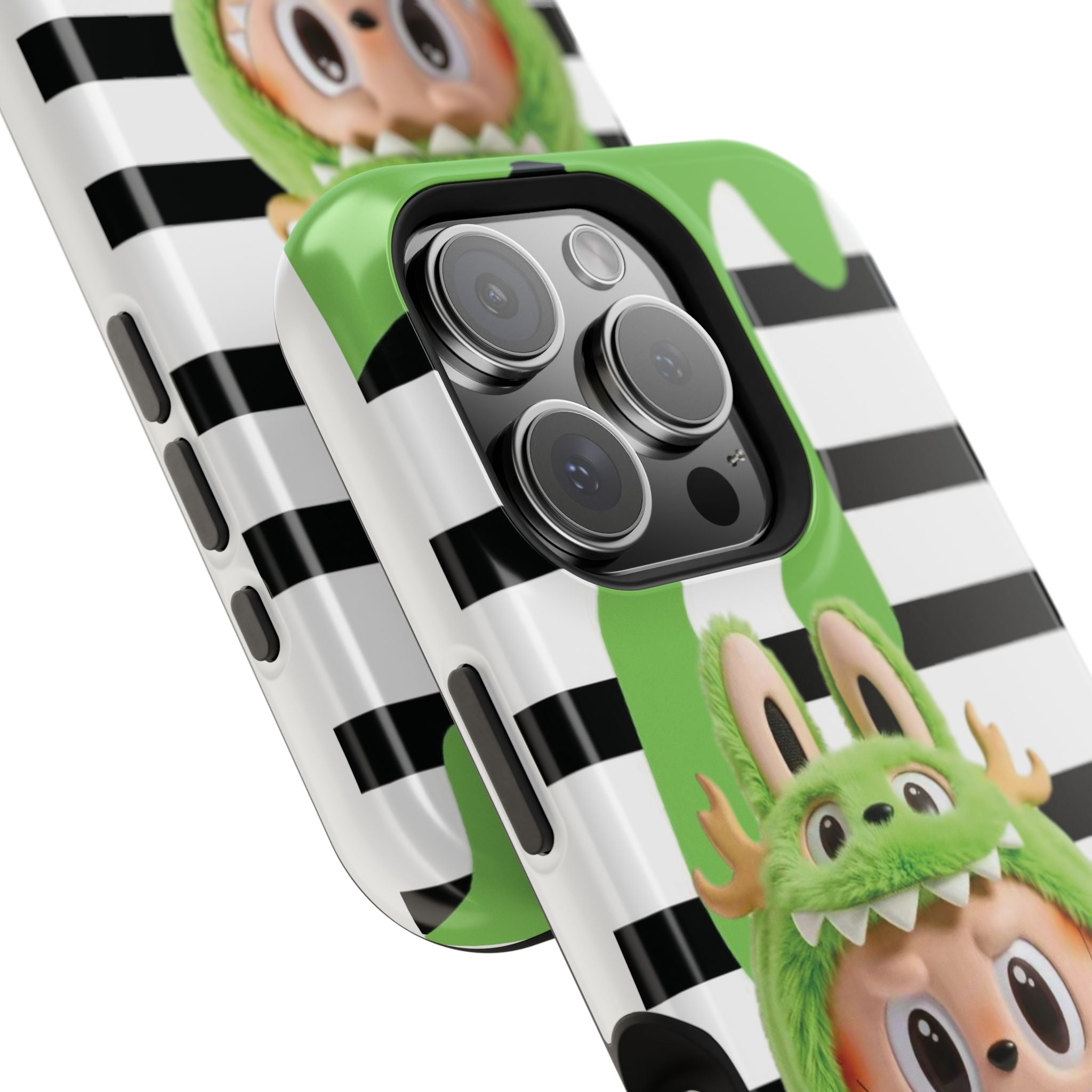 Greenie Labubu Spooky Magnetic Phone Case (Animation)