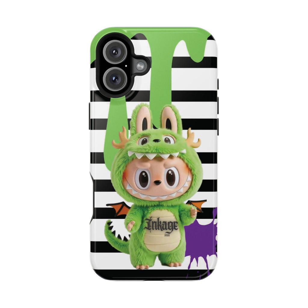 Greenie Labubu Spooky Magnetic Phone Case (Animation)