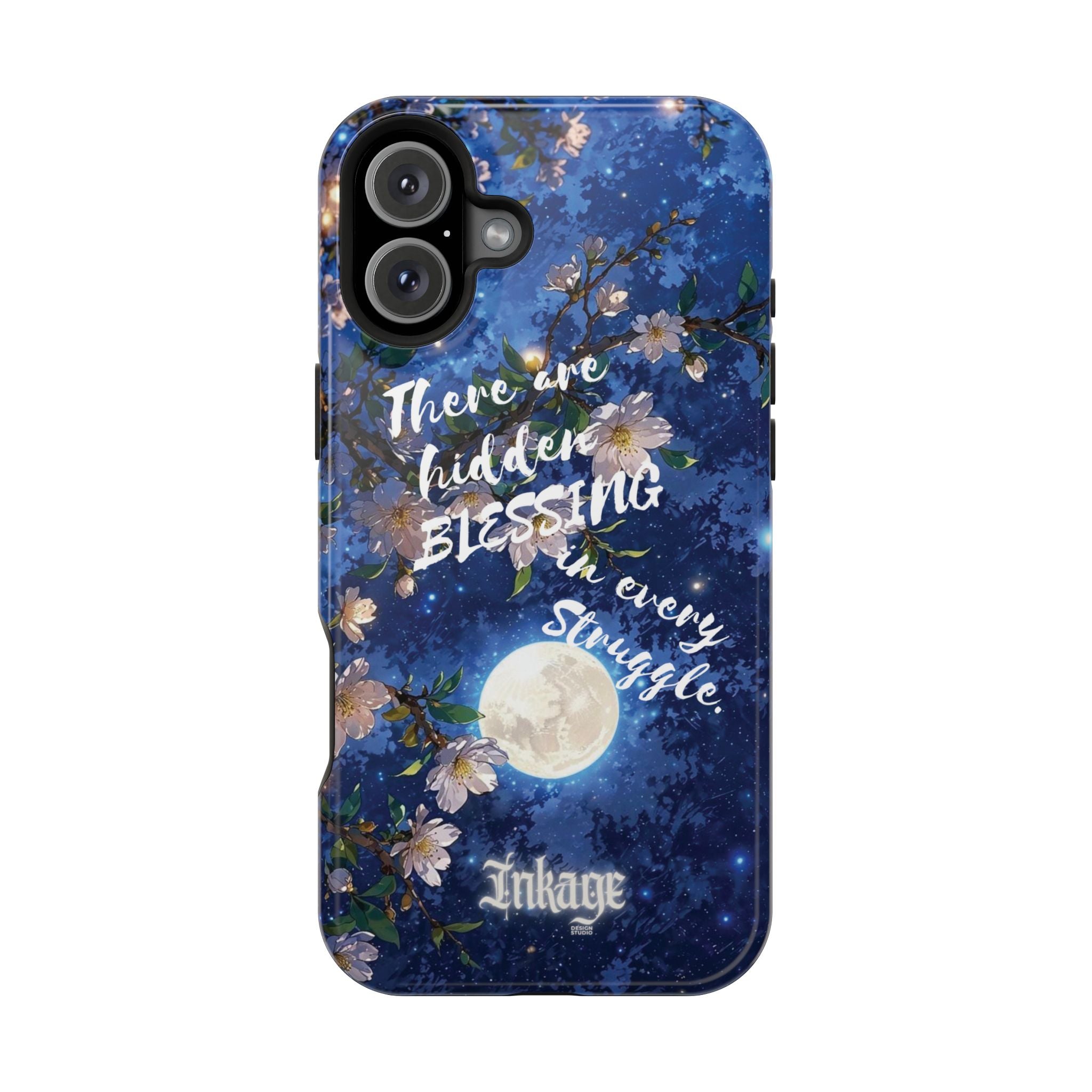 “Moonlit Blessing” Quote Magnetic Phone Cases