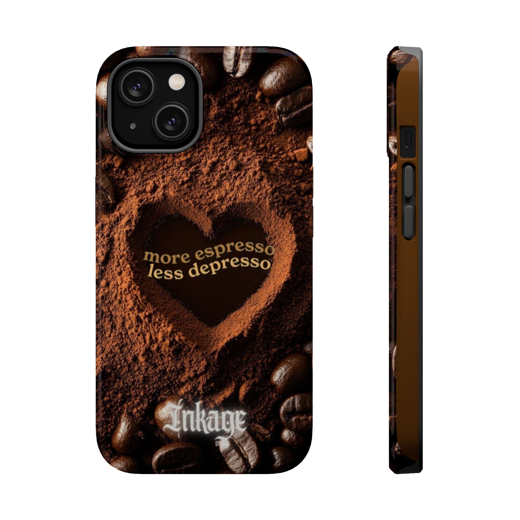 "More Espresso Less Depresso" Magnetic Phone Cases (Quote)