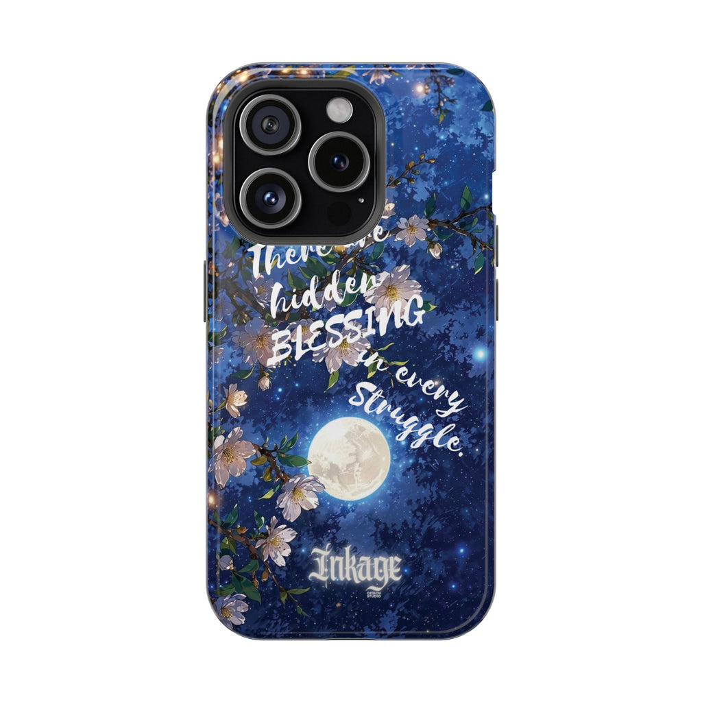 “Moonlit Blessing” Magnetic Phone Cases (Quote)