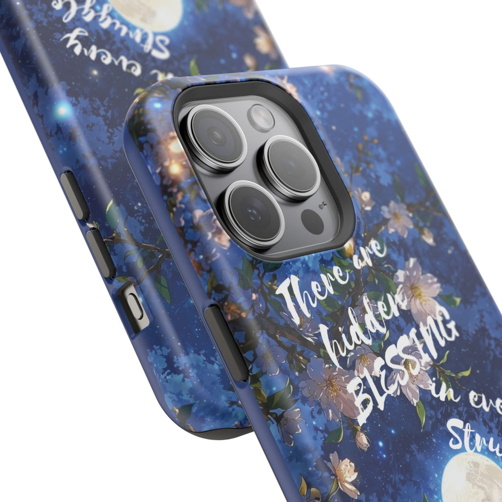 “Moonlit Blessing” Quote Magnetic Phone Cases