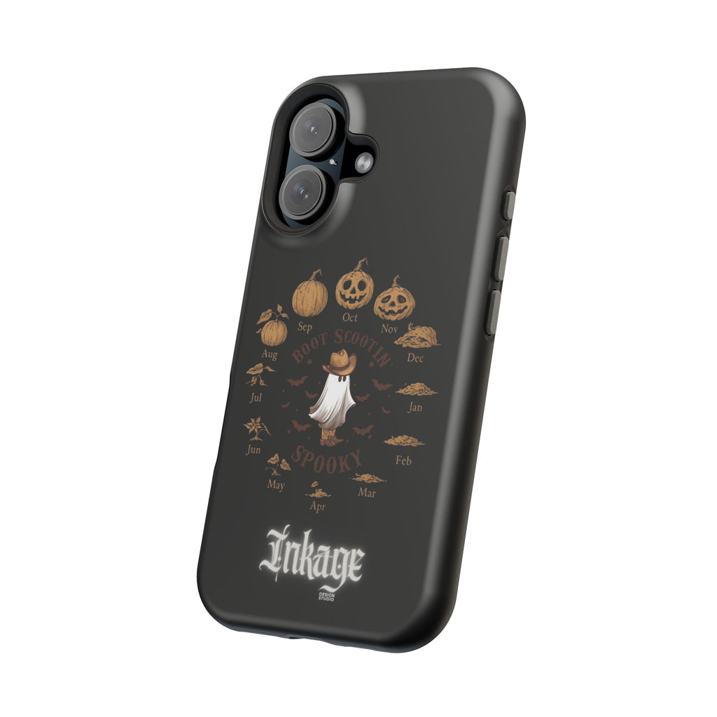 Spooky Boot Halloween Pumpkin Magnetic Phone Case (Season)