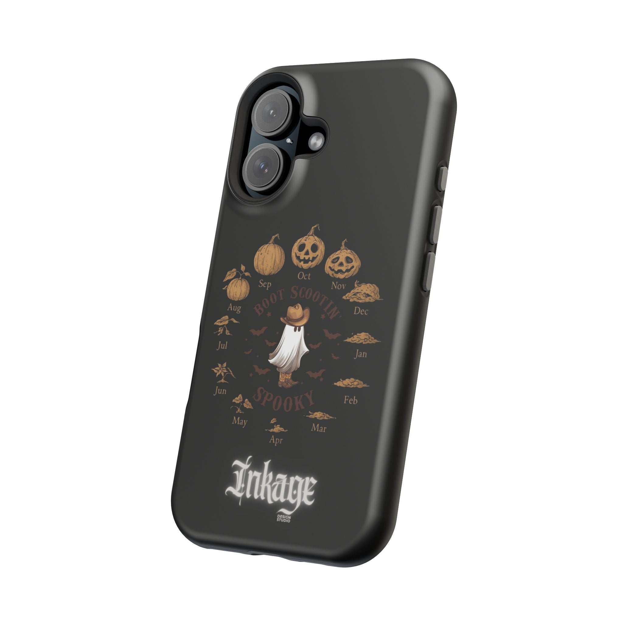 Spooky Boot Halloween Pumpkin Magnetic Phone Case (Season)