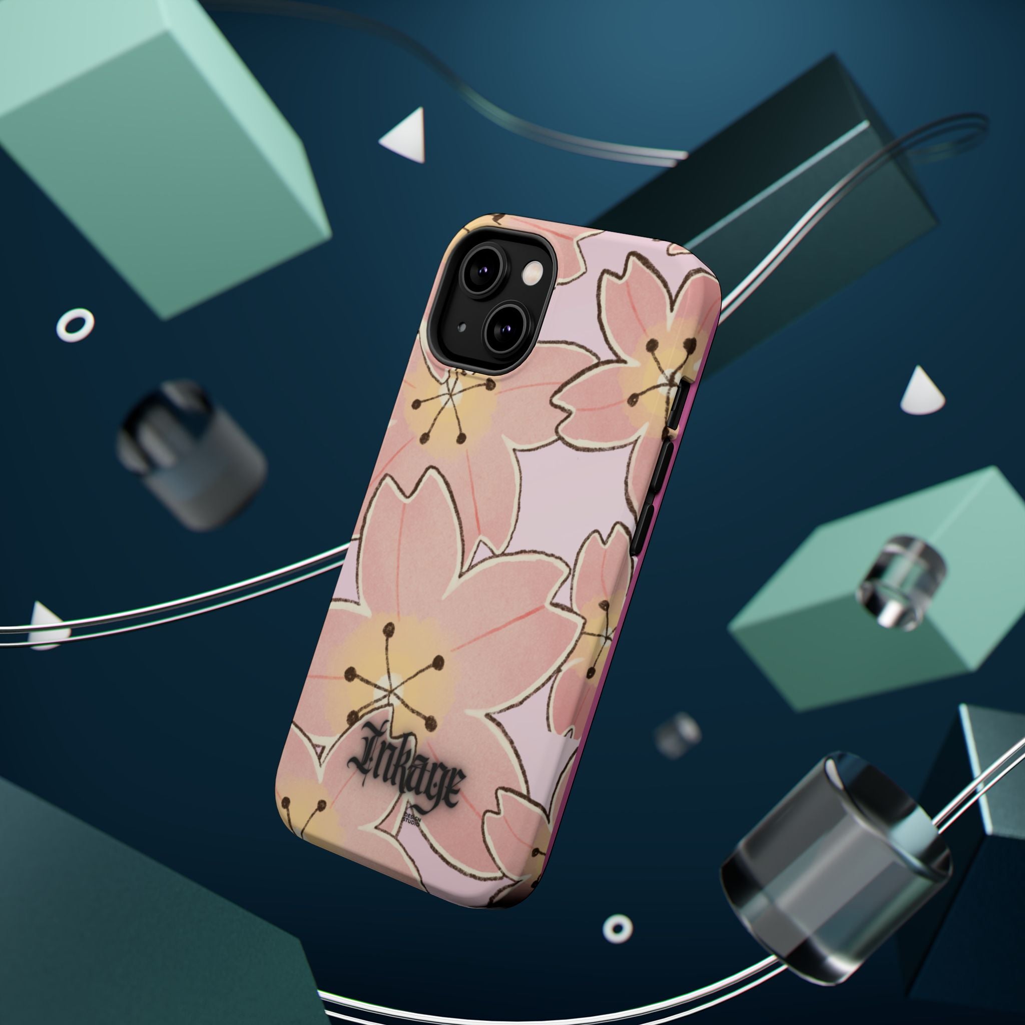 Charming Floral Magnetic Phone Case (Minimal)
