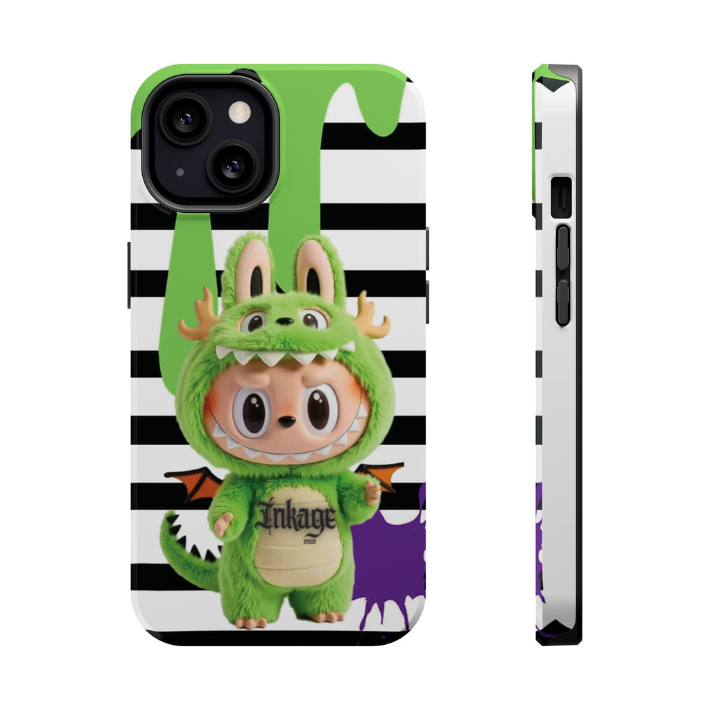 Greenie Labubu Spooky Magnetic Phone Case (Animation)